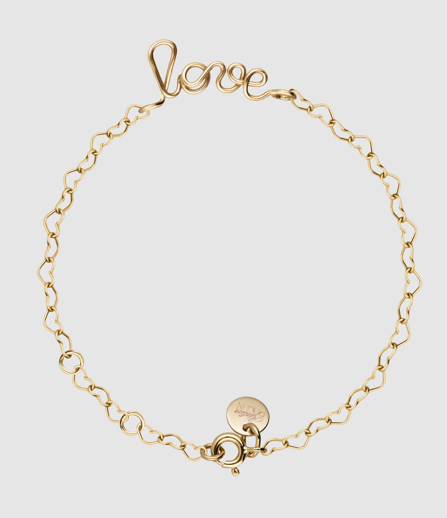 Richelieu Heart-Shaped Chain Bracelet in Gold-Filled