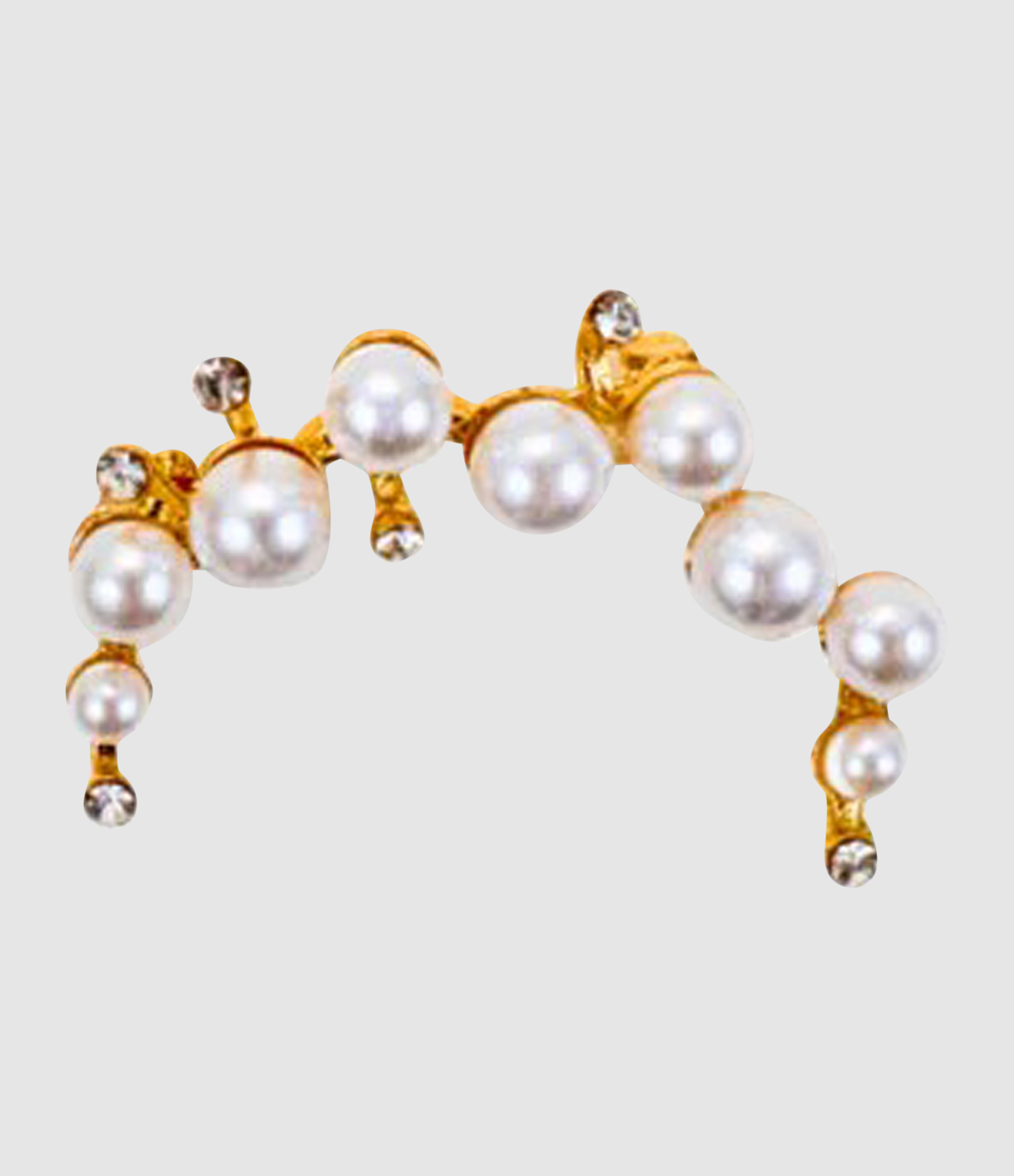 Gold Pearl Brooch