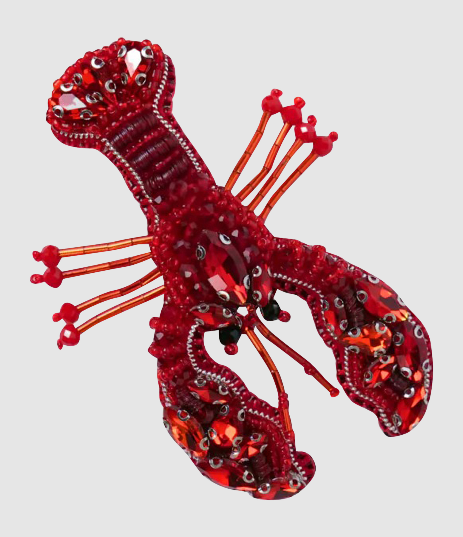 Lobster Red Brooch
