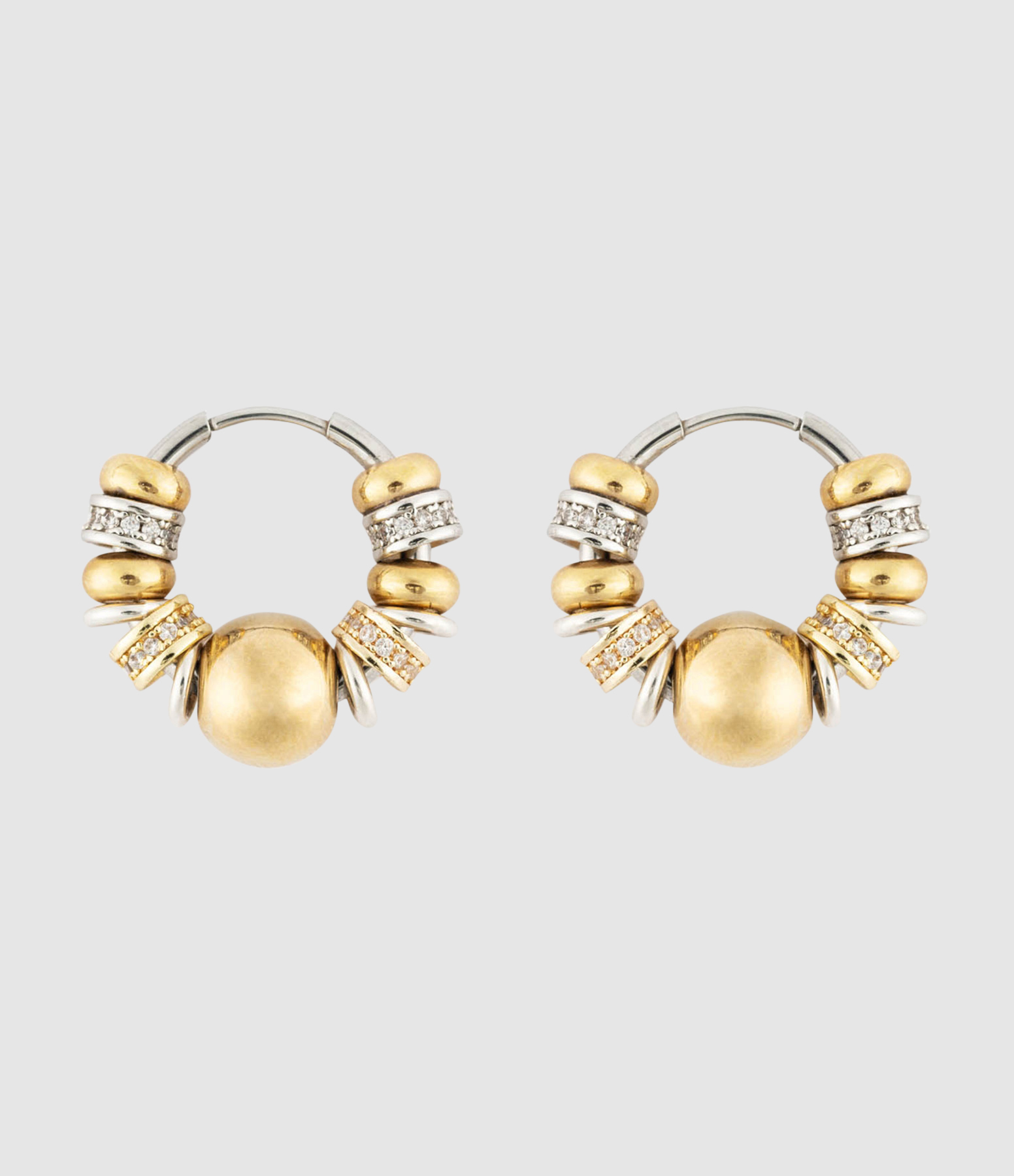 Bubble Shiny Hoop Earrings