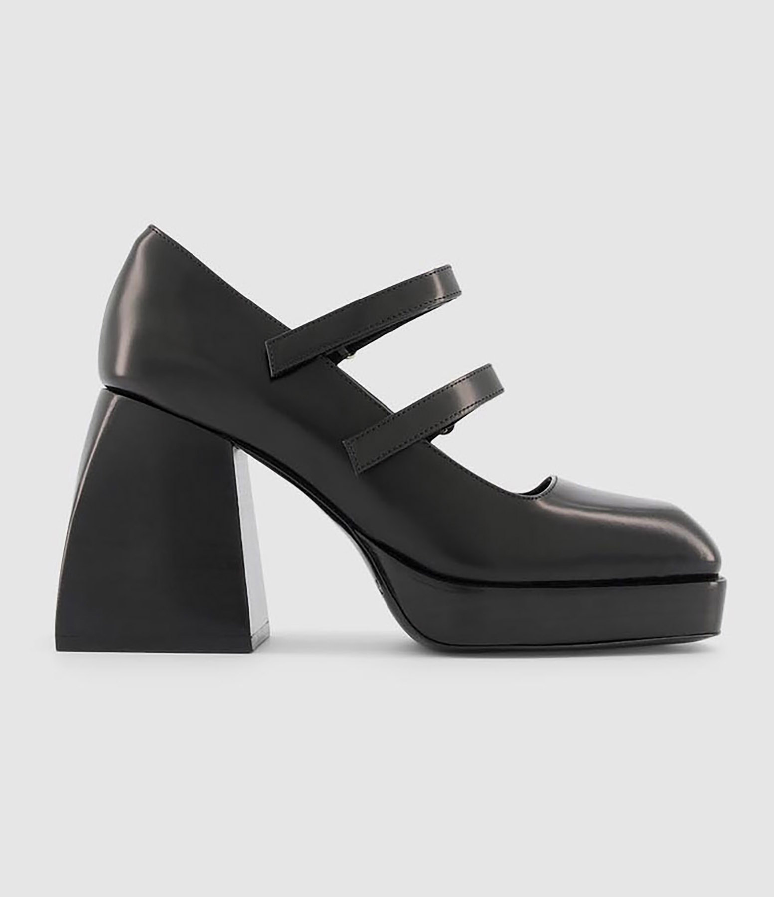 Bulla Babies Black Glassed Pumps