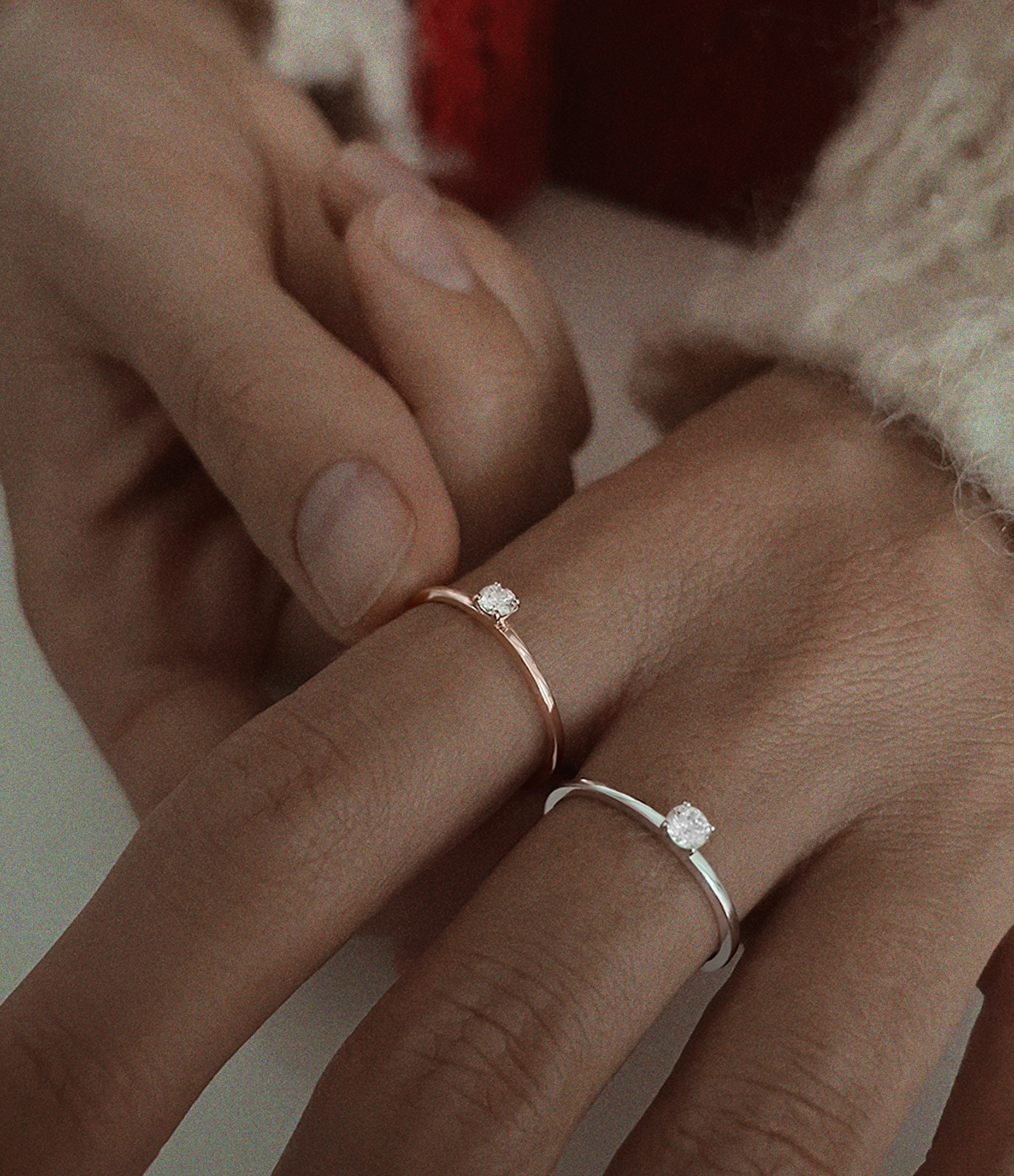 Valentine Rose Gold Diamond Ring