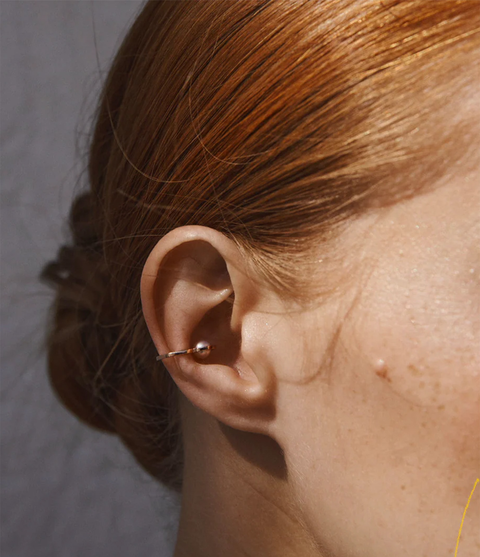 Ruhl Ear Cuff with a Rose Gold Cultured Pearl (sold individually)