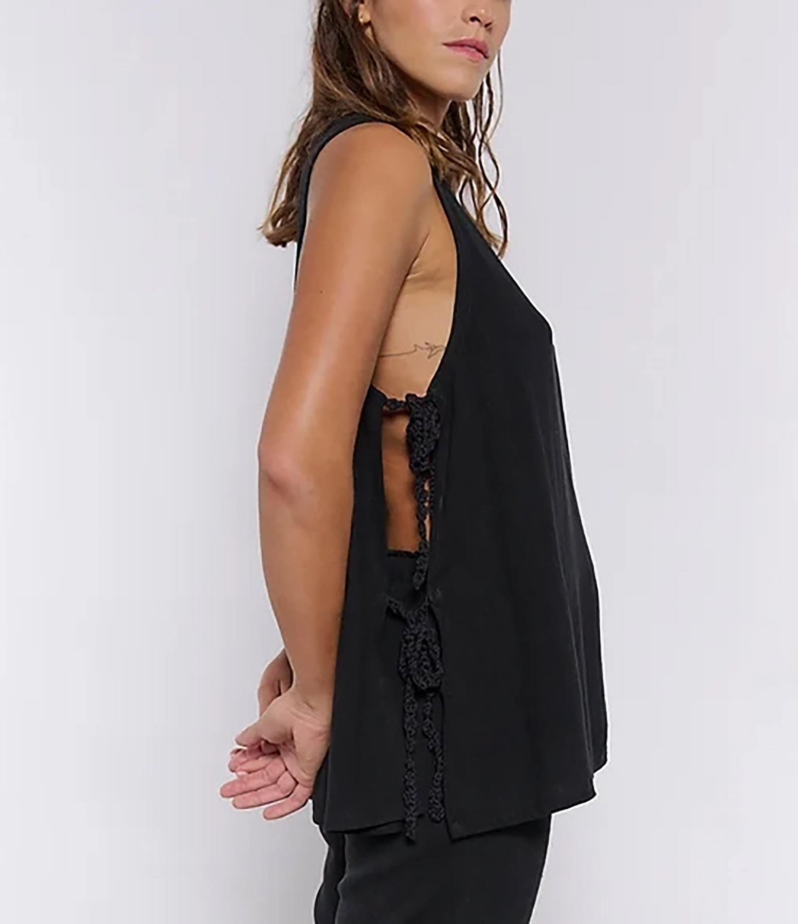 Black Hestia Crochet Top