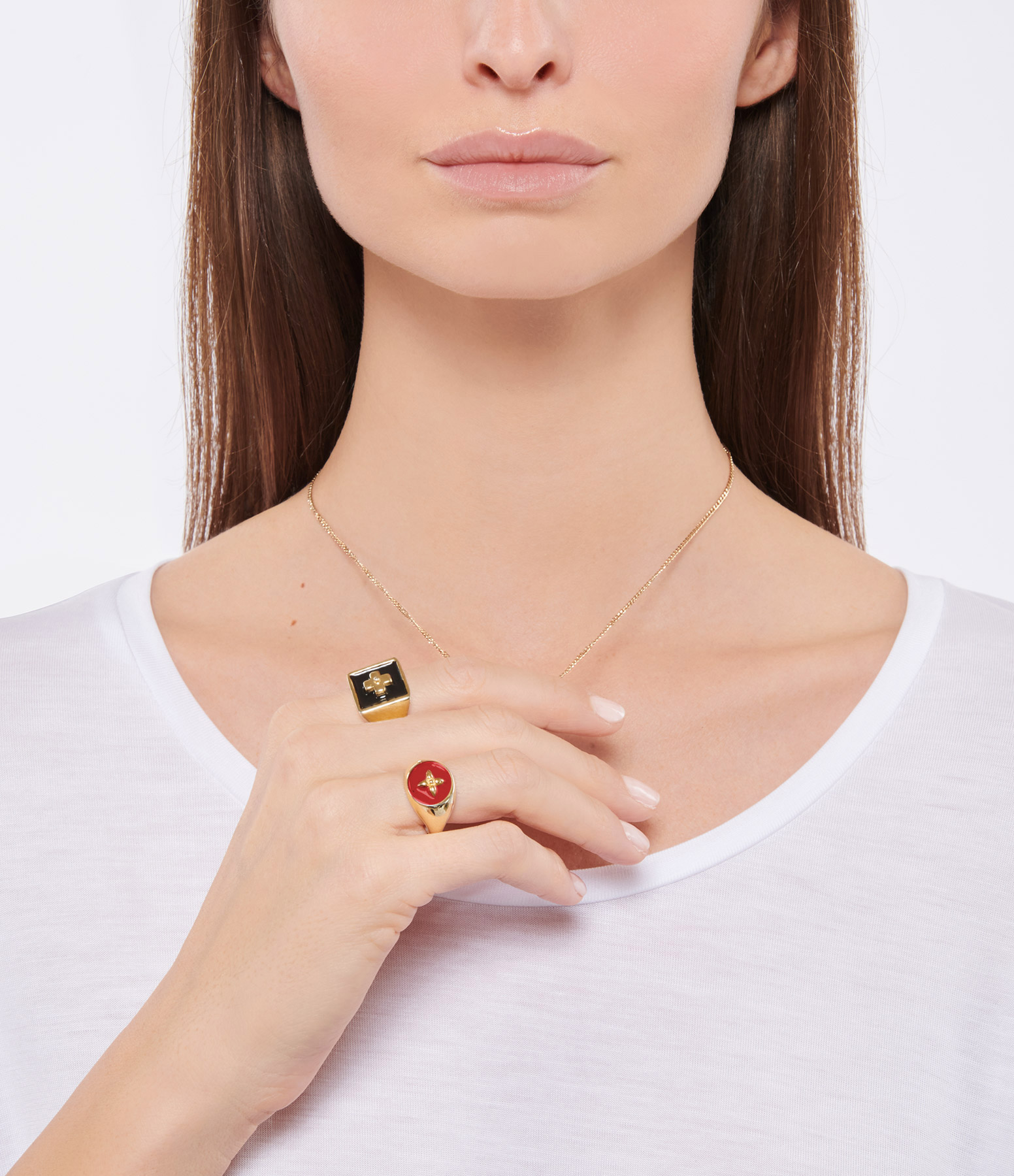 Destin GM Black Brass Signet Ring