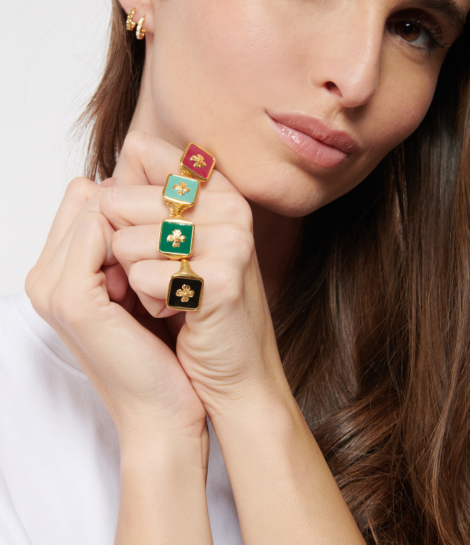 Mint Green 'Wish' Signet Ring