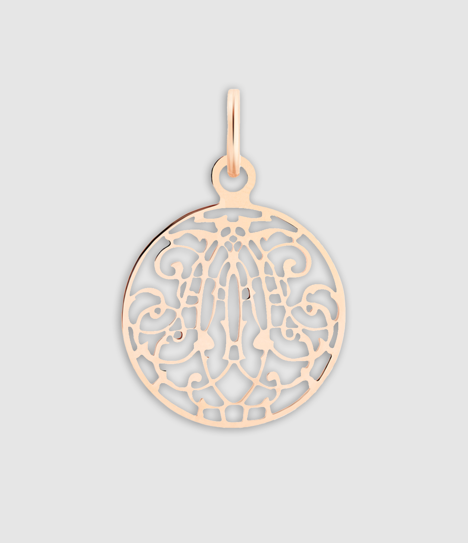 Rose Gold Mini Art Deco Pendant