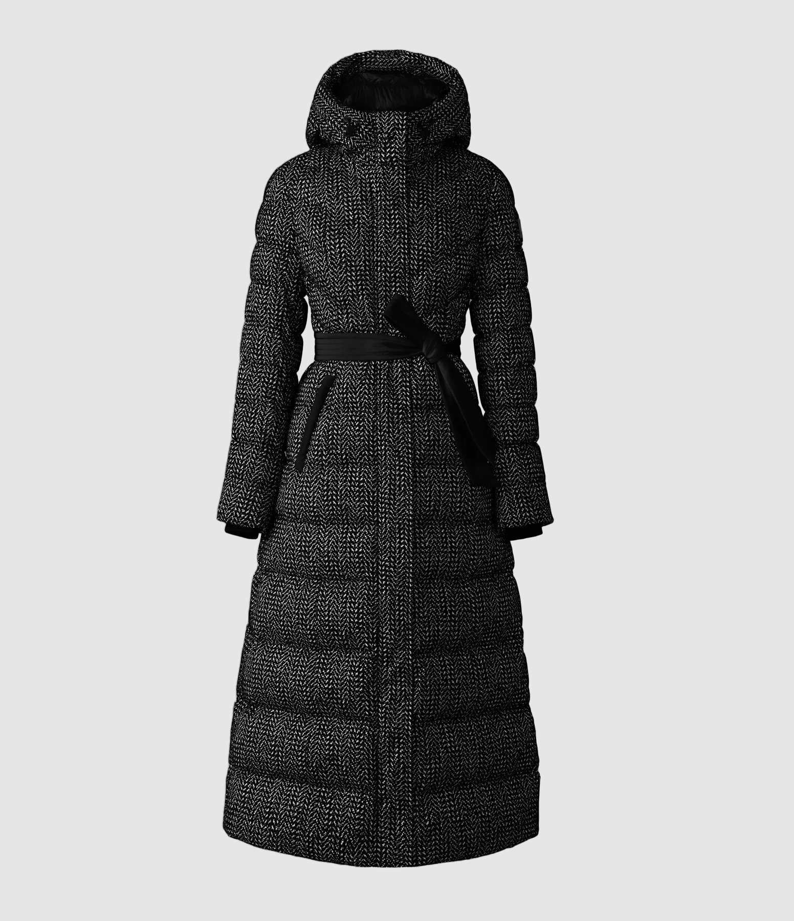CalinaFlp Black and White Down Jacket