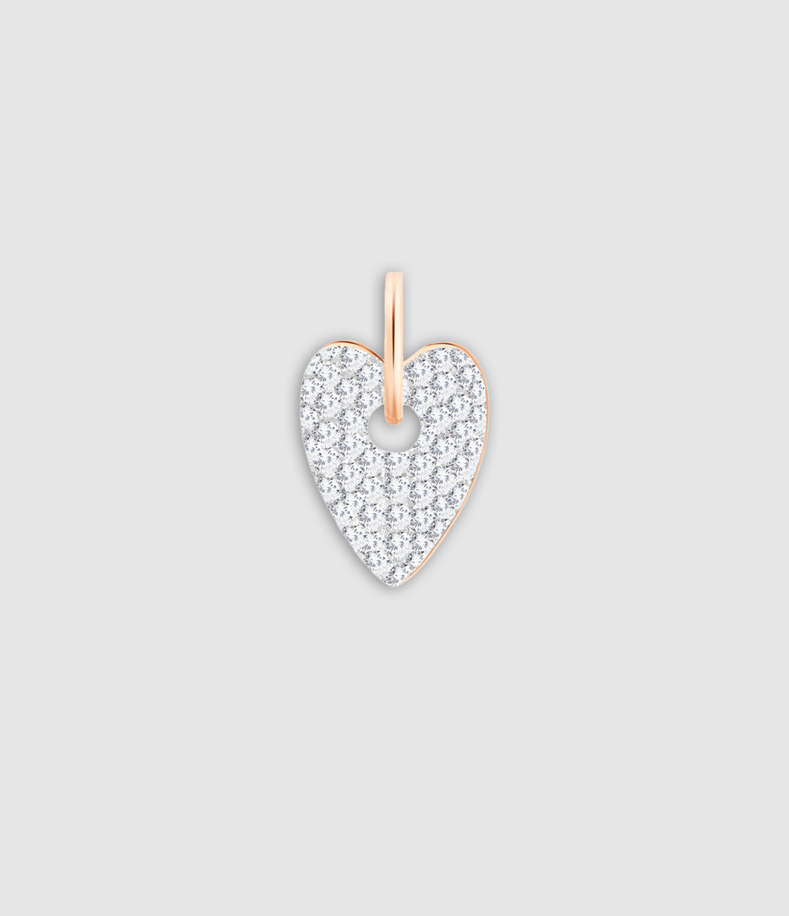 Angèle Mini Rose Gold Diamond Pendant