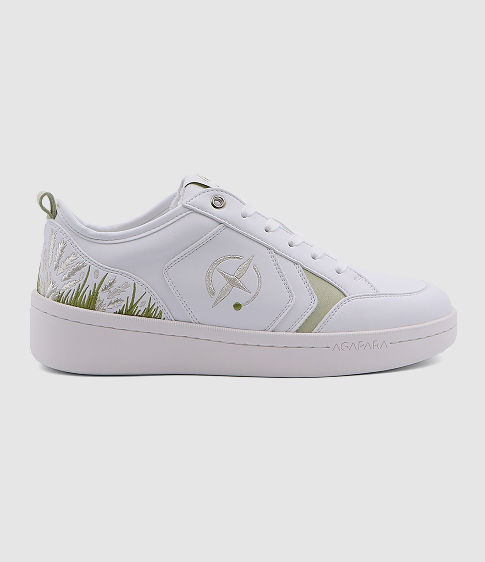 La Caneù T28 Vegan Leather Trainers – Green