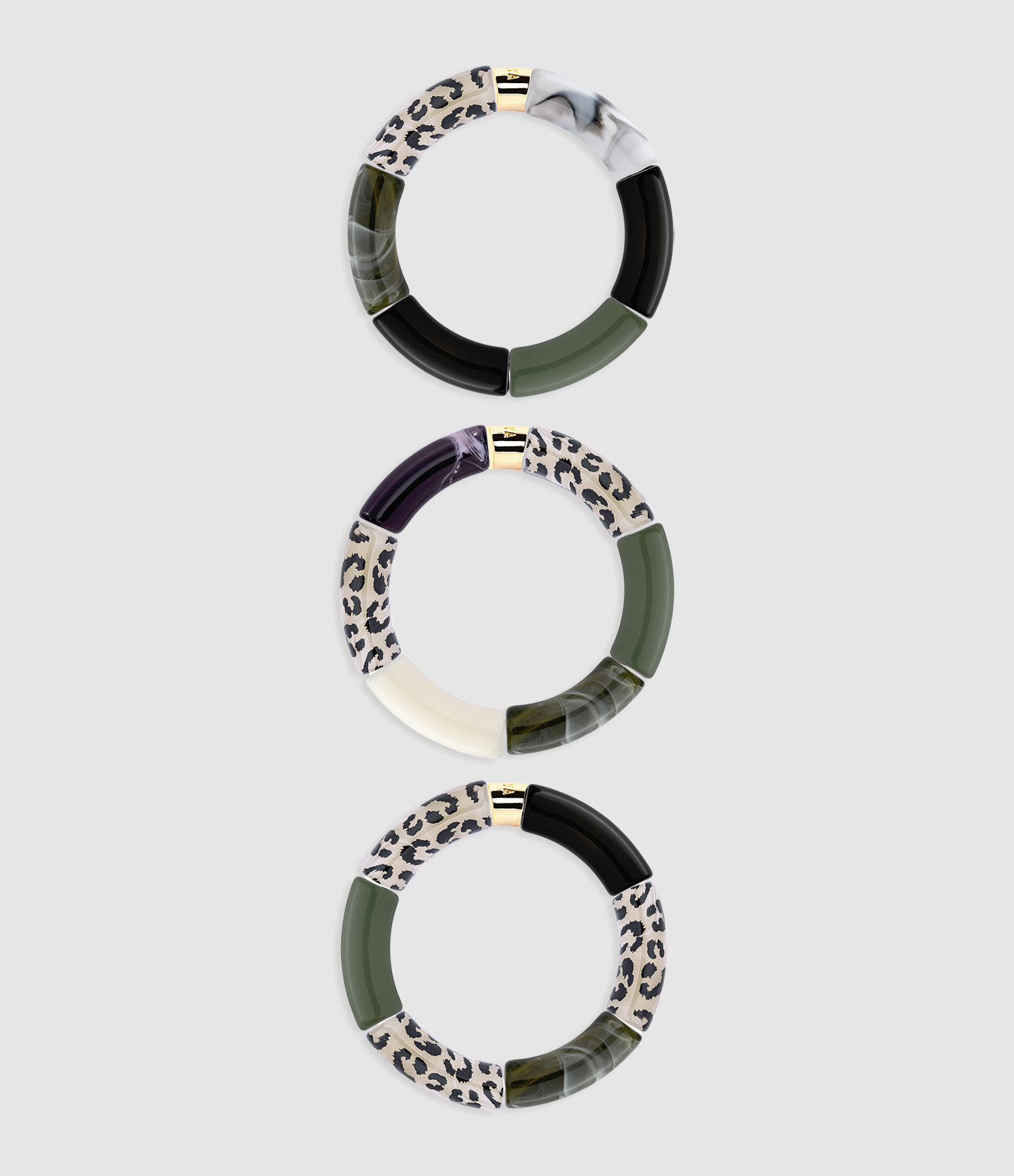 Trio Capi Animal Print Bracelet