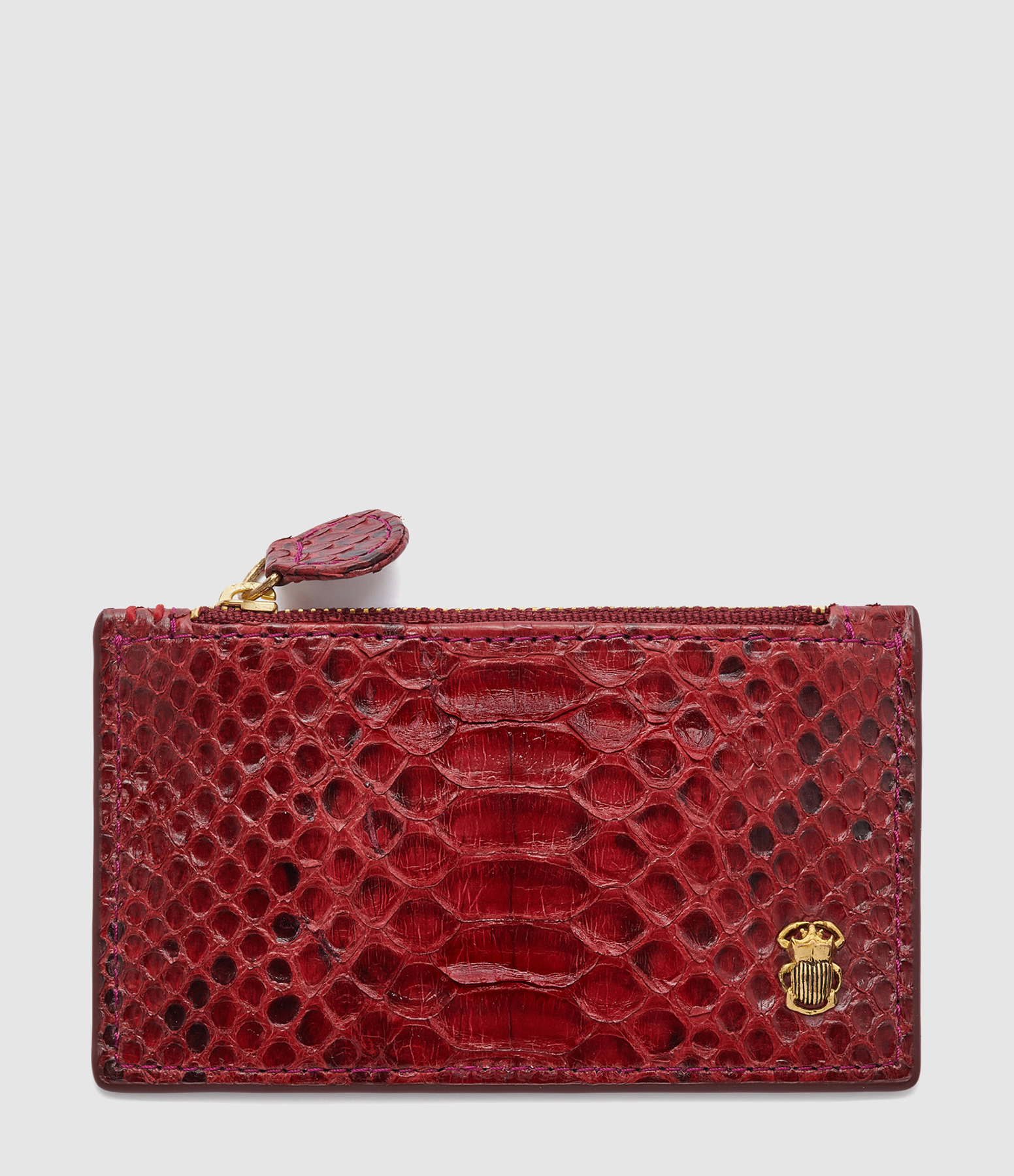 Helena Burgundy Card Holder