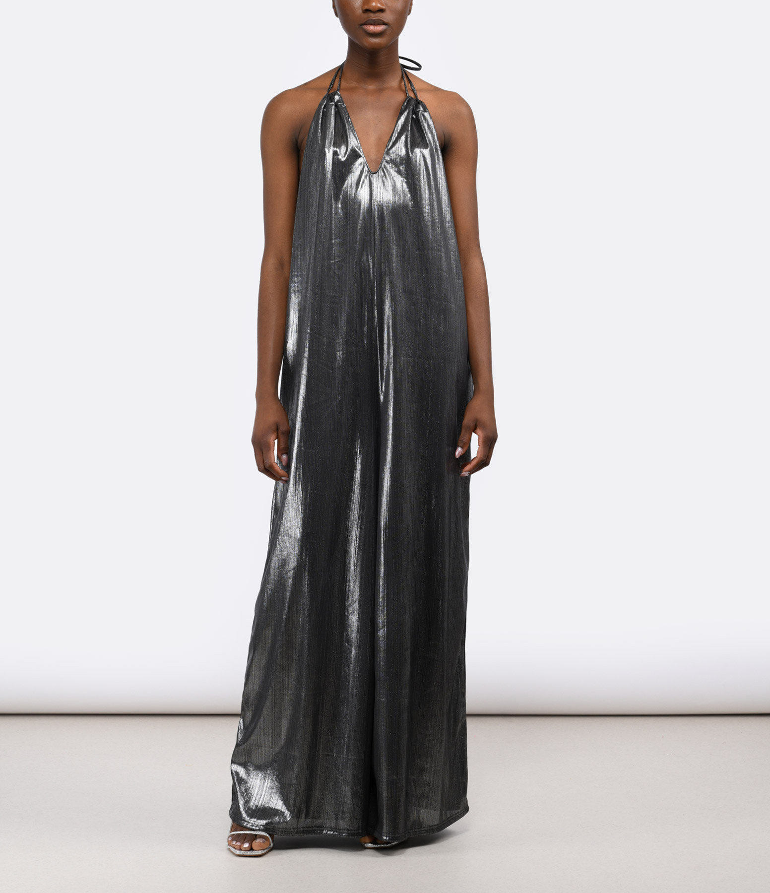 Kira Silver Jumpsuit