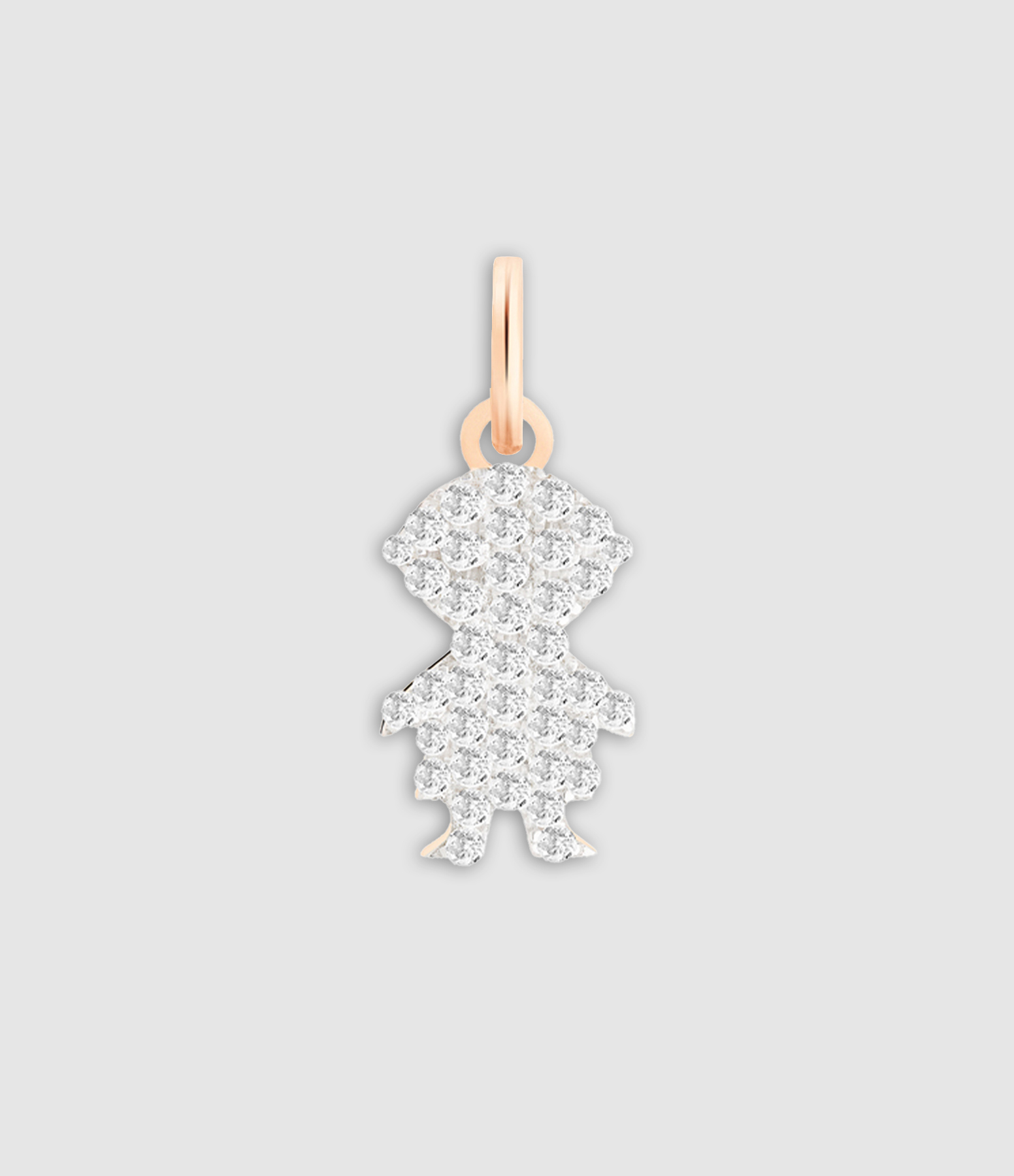 Rose Gold Boy’s Pendant with Diamonds