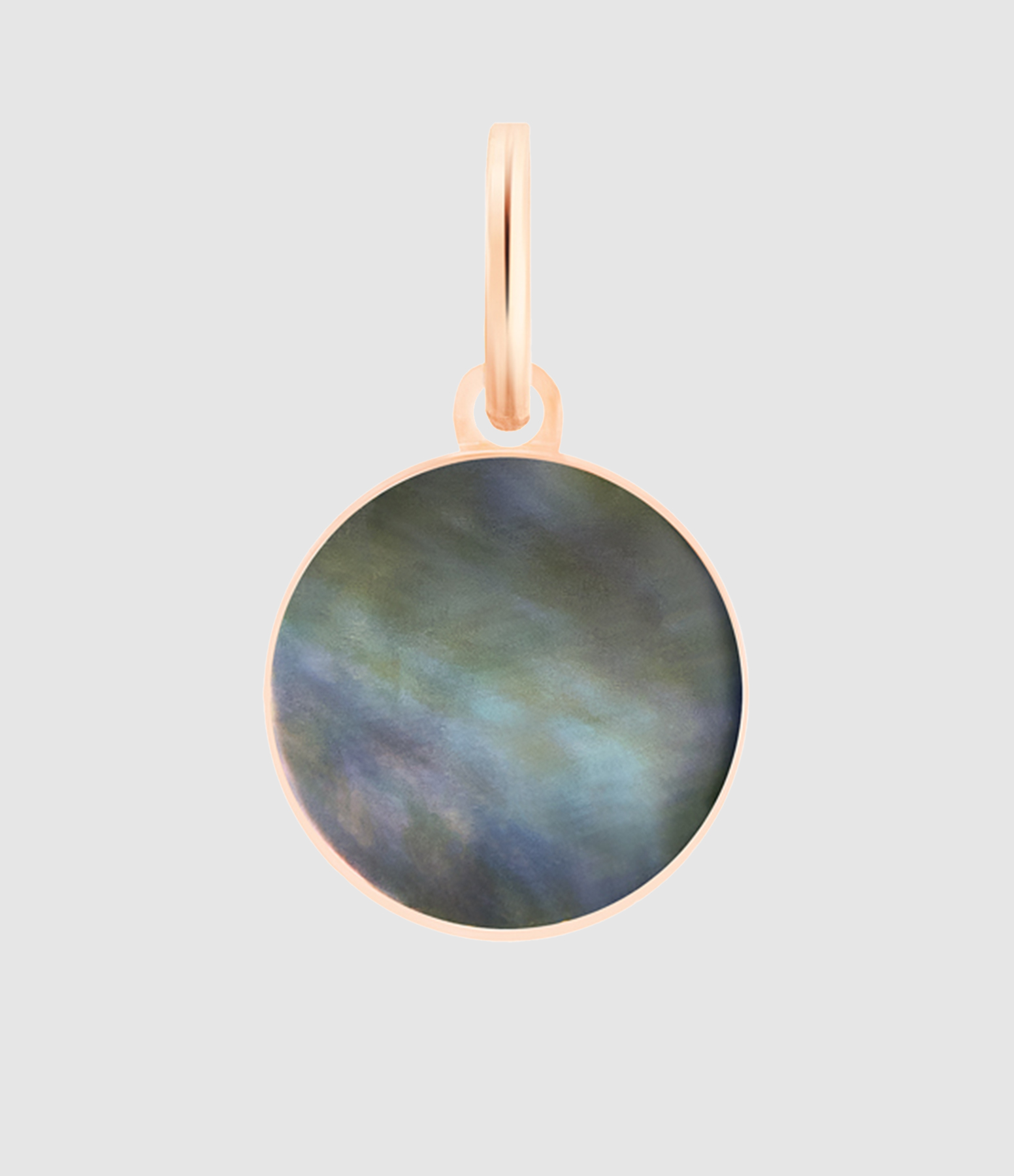Ever Mini Pendant in Grey Mother-of-Pearl and Rose Gold