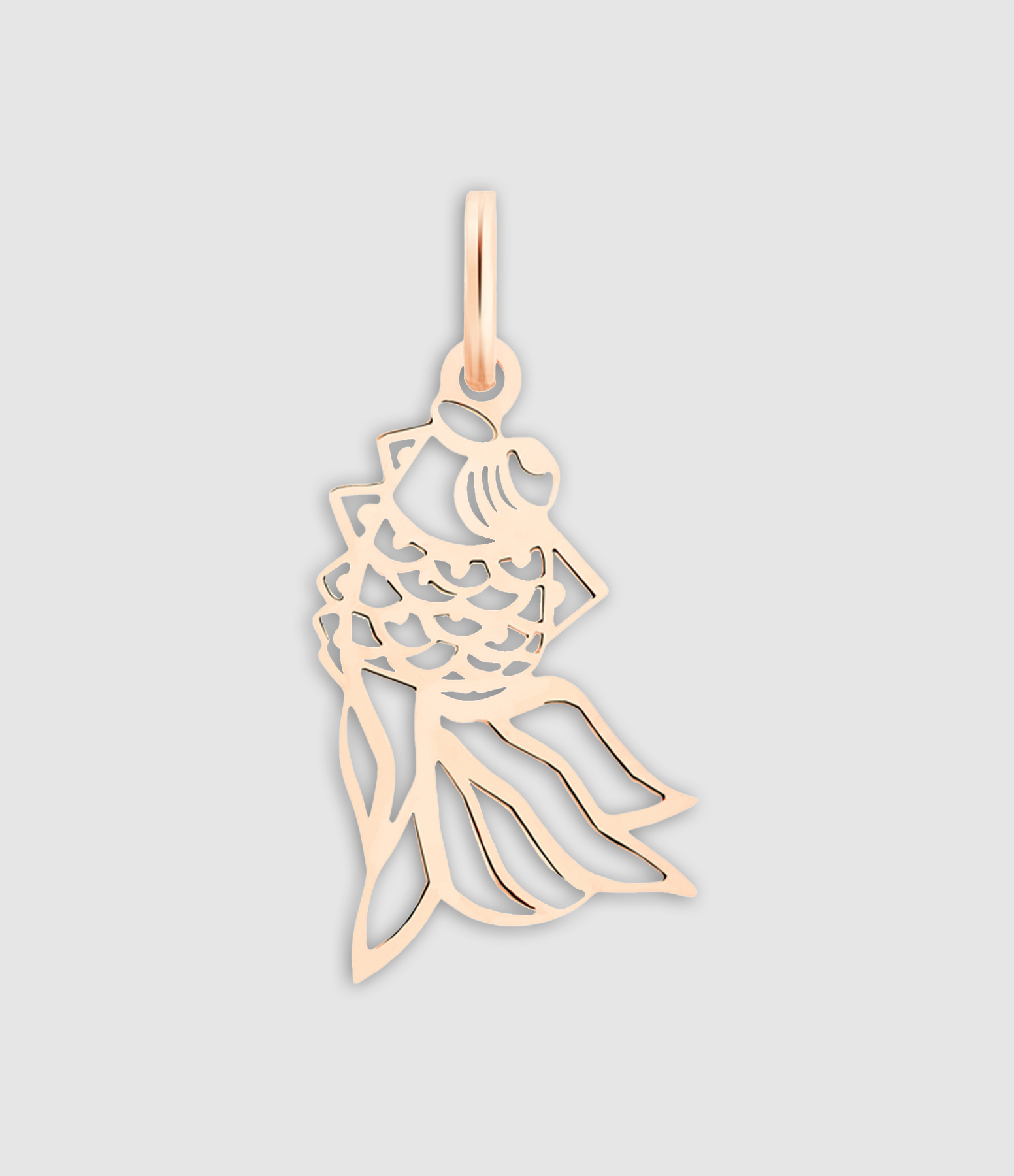 Rose Gold Mini Goldfish Pendant