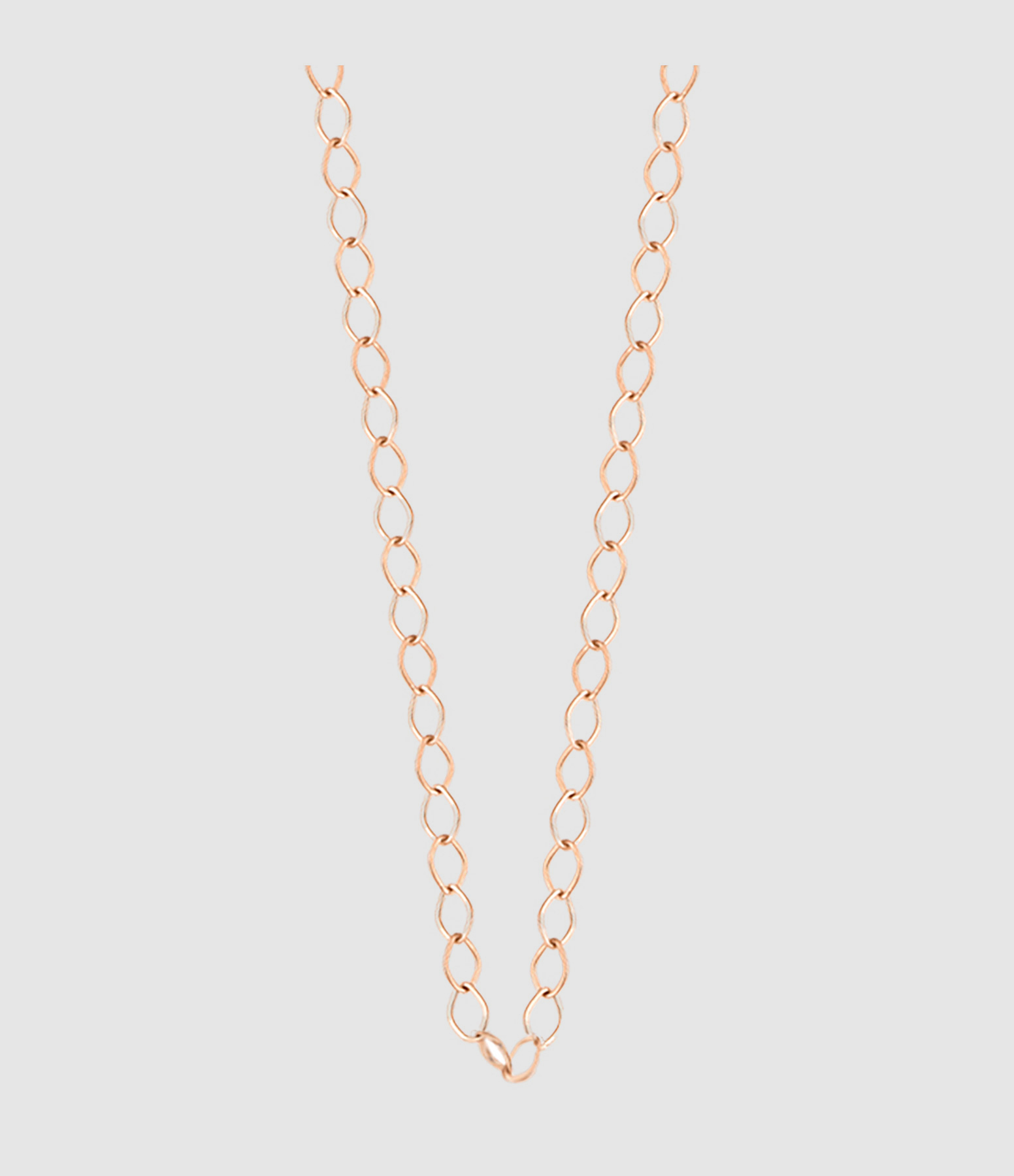 Rose Gold Fusion Link Chain, 70 cm