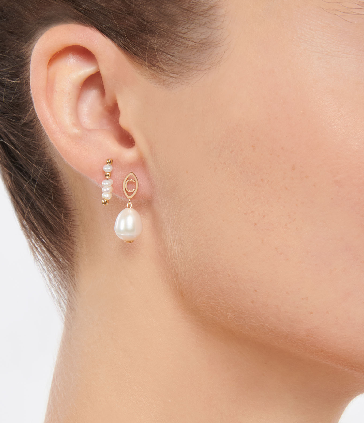 Origines Pampilles Freshwater Pearl GM Yellow Gold Earring (sold individually)