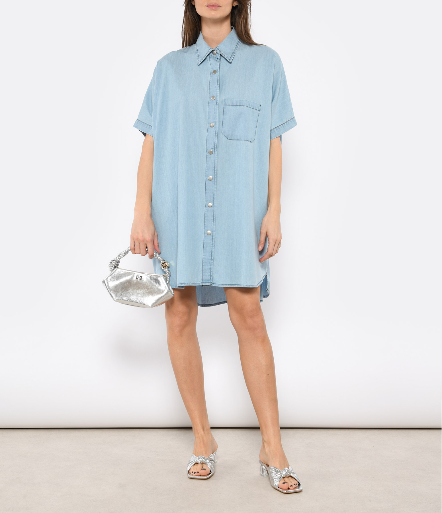 Sandri Wash Blue Denim Dress