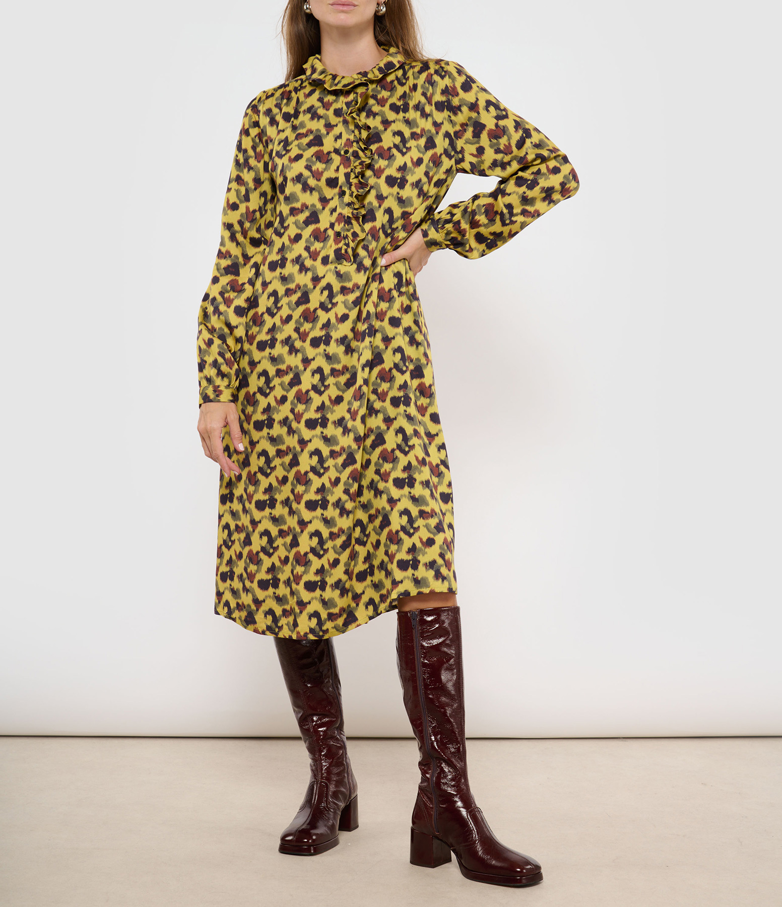 Jabari Leopard Print Dress