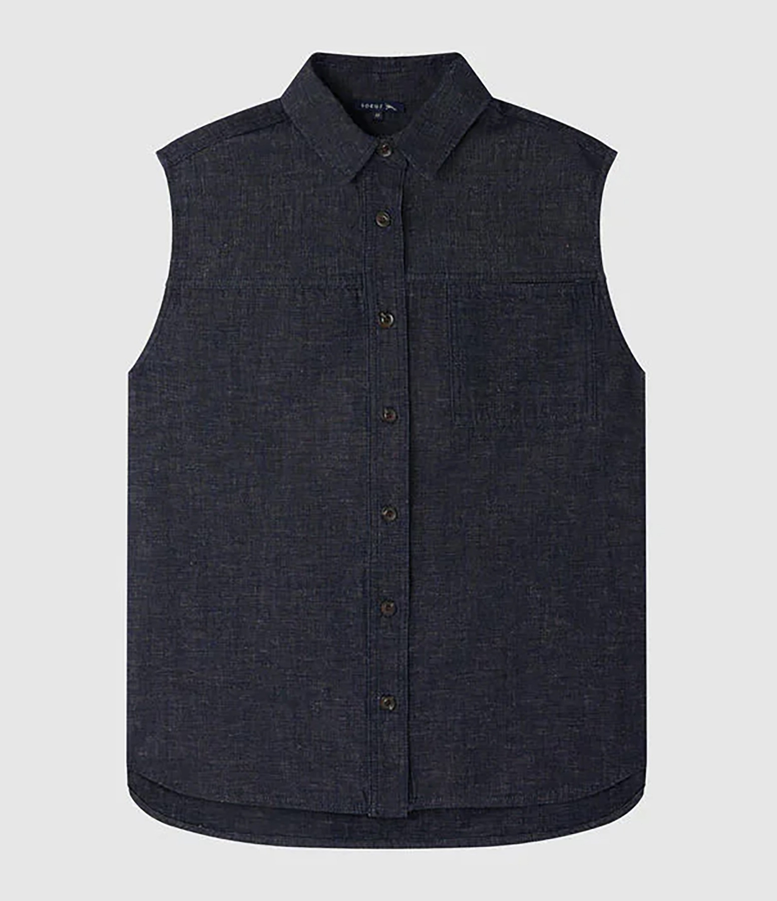 Charlotte Shirt in Blue and Black
