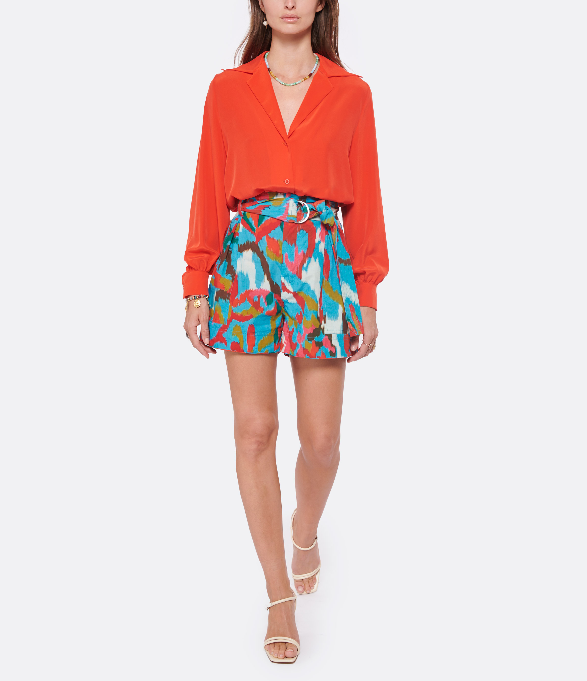 Nino Blue Cotton Shorts