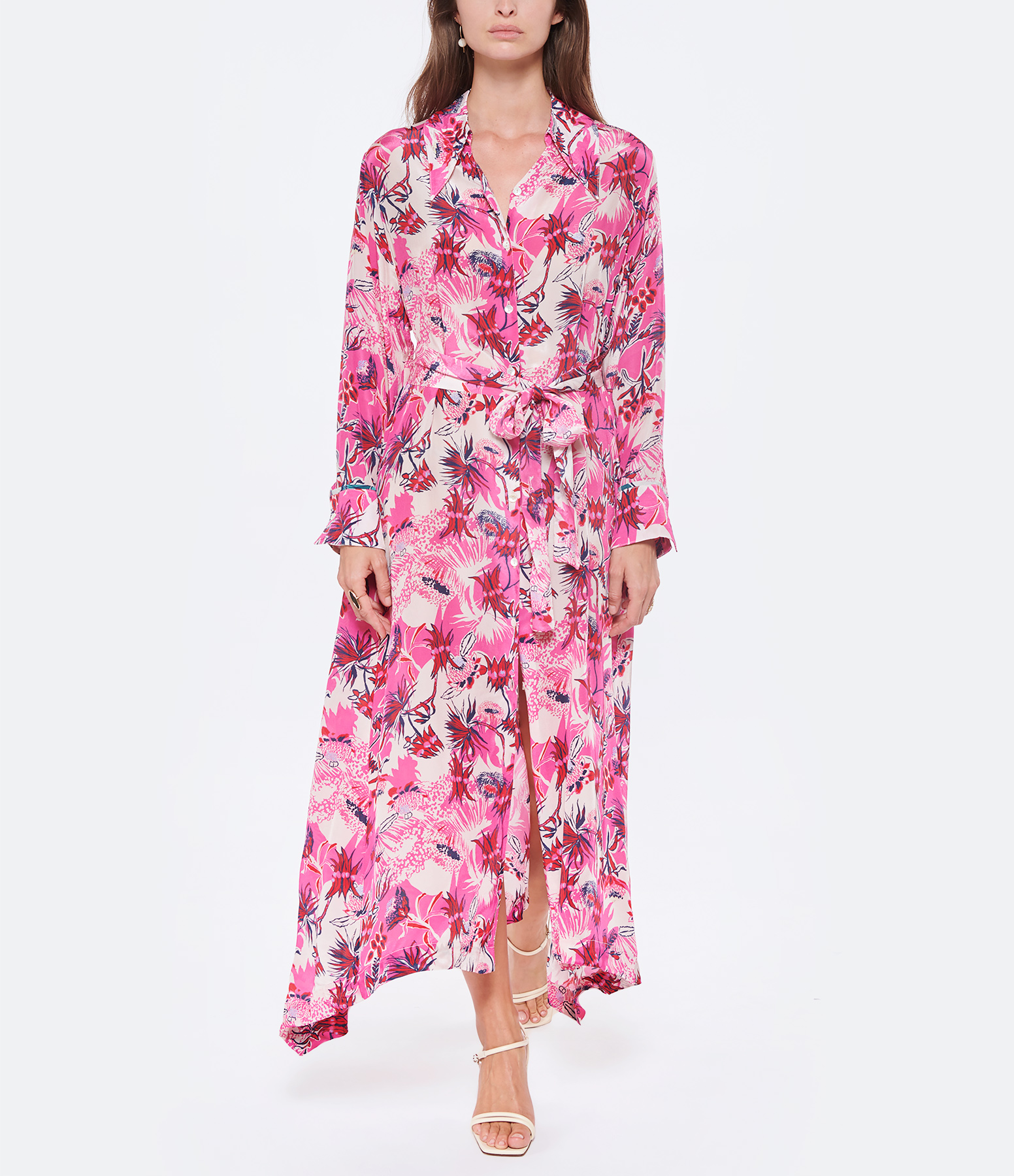 Ella Pink Shirt Dress