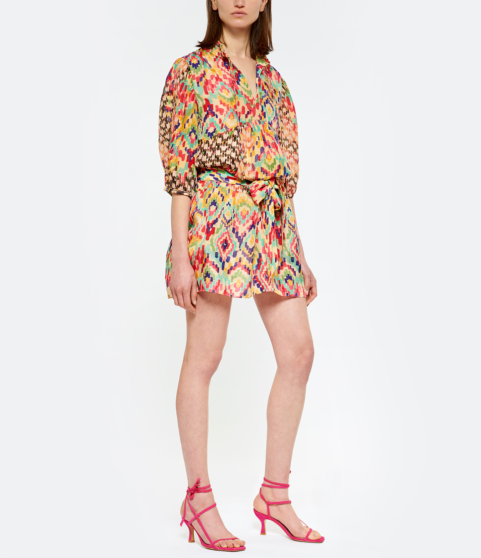 Yindi Multicoloured Silk Mini Dress