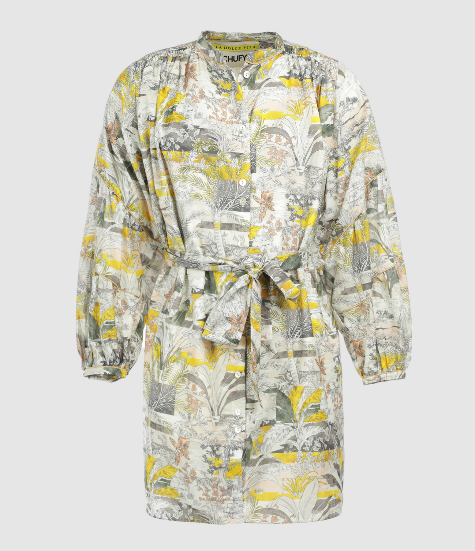 Bruna Cotton Dress with Catania Print