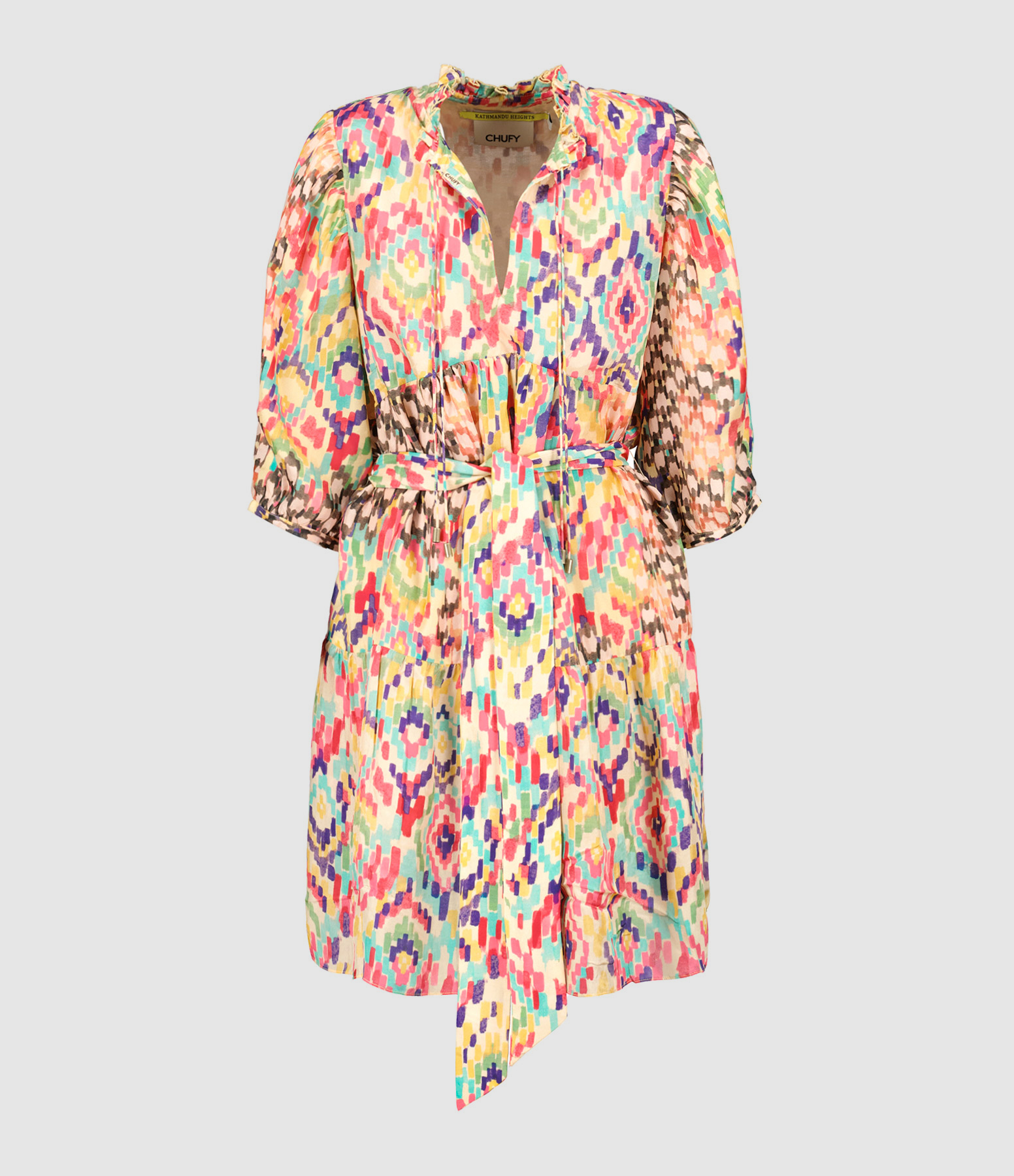 Yindi Multicoloured Silk Mini Dress