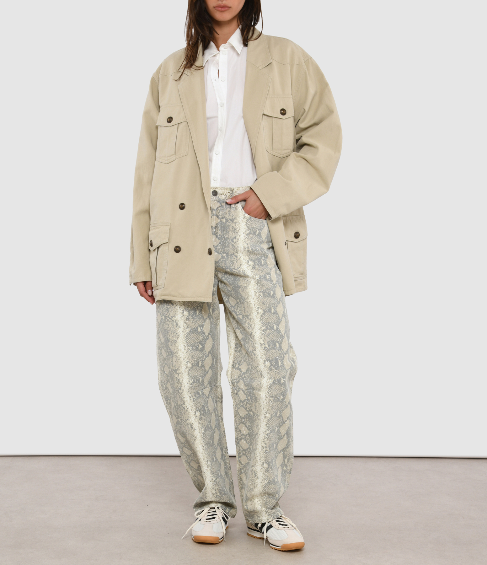 Jean Miro Long Relaxed 29 Python