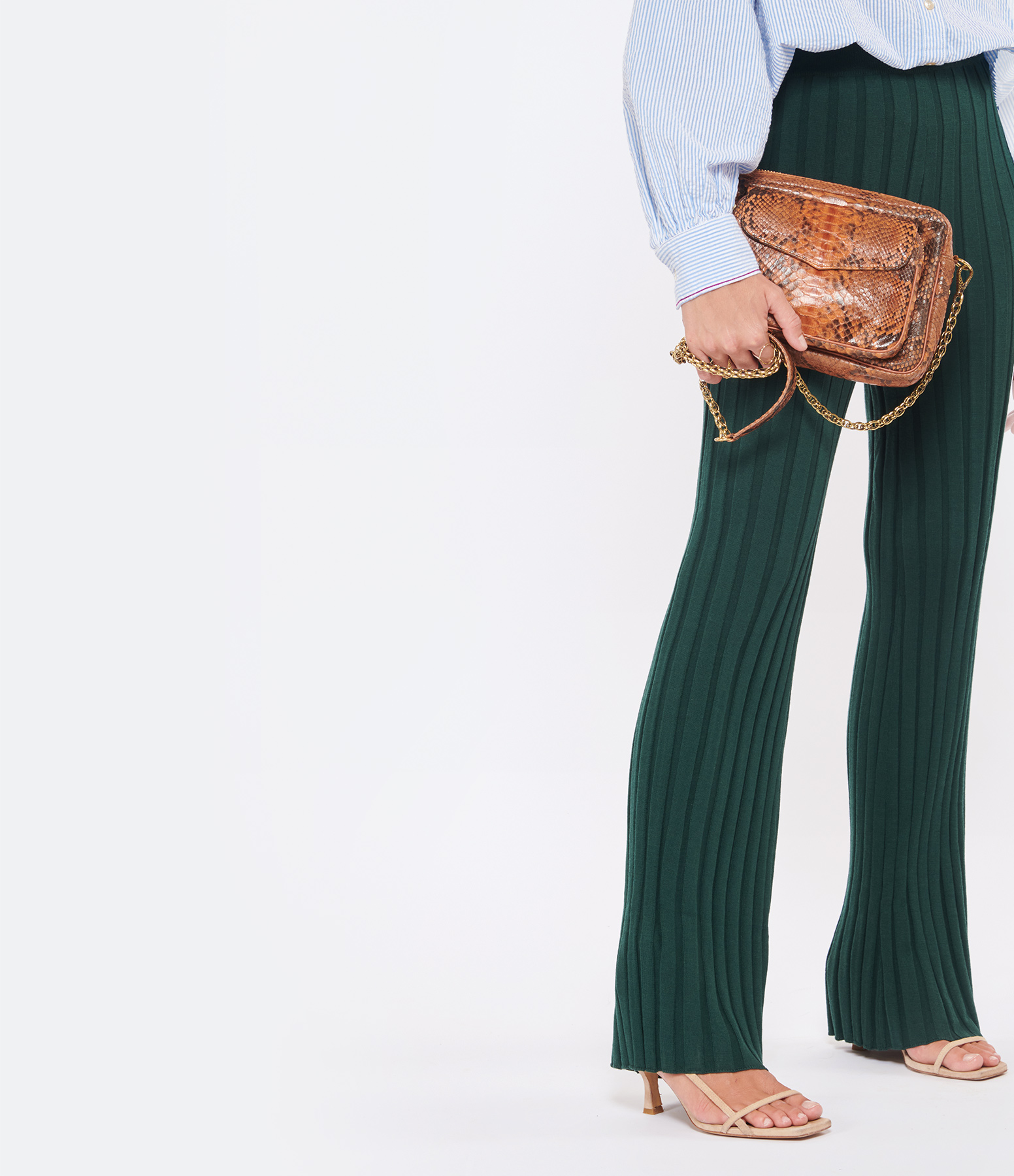 Big Charly Python Mocha Bag