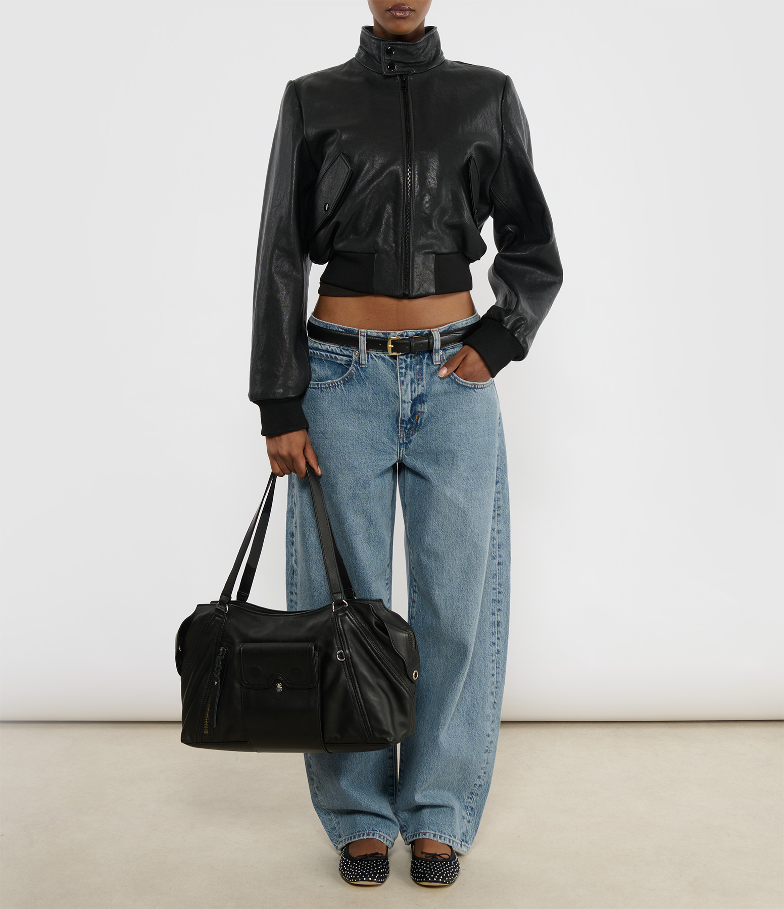Juno Bag in Black Nappa Leather