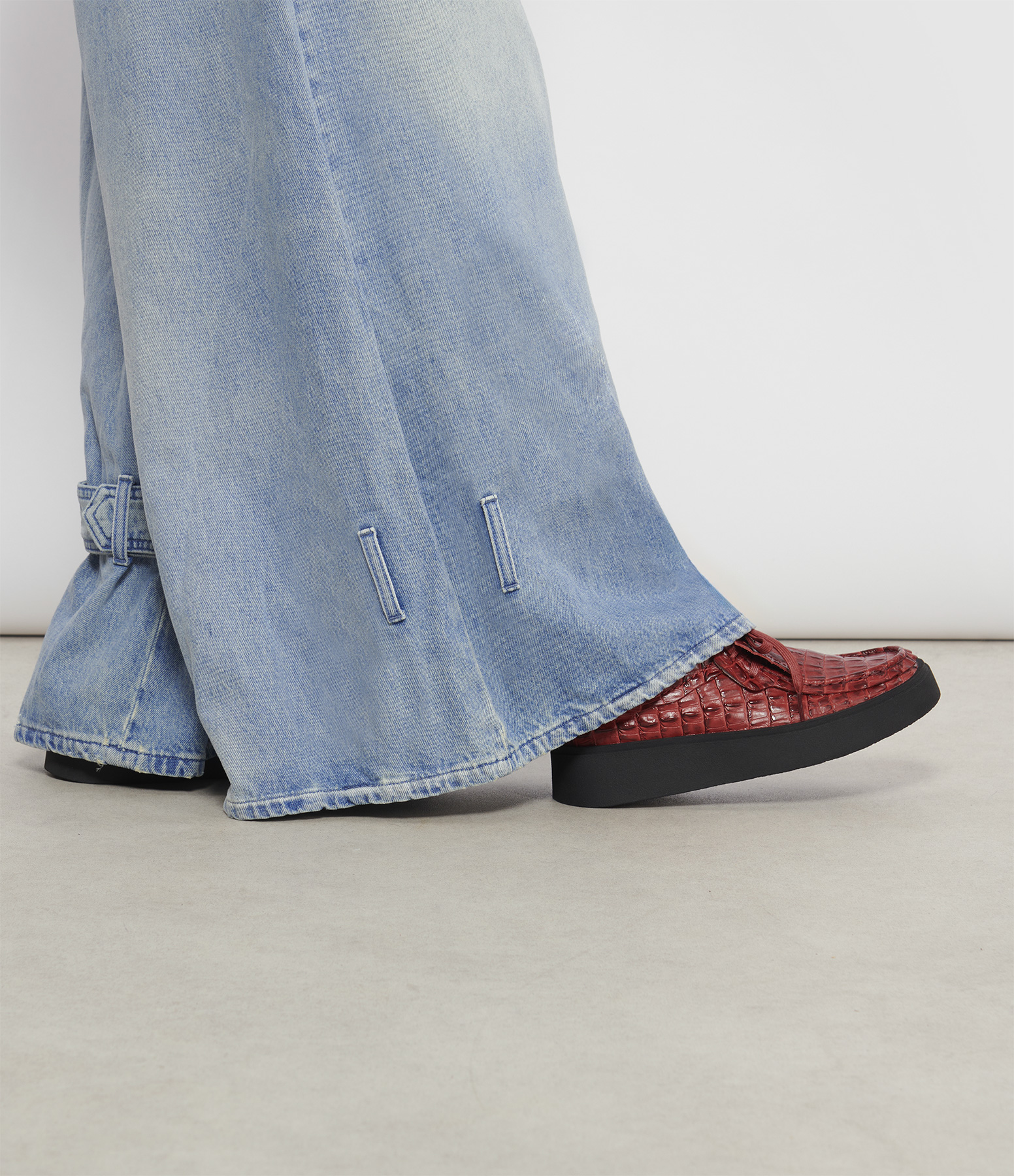 CUR Torview W Burgundy Leather Loafers, Clarks x Martine Rose Collaboration