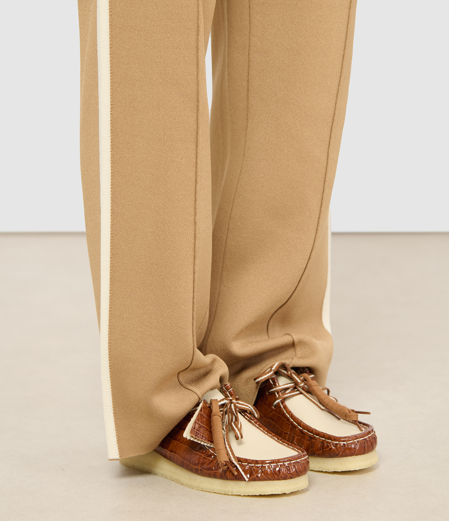 Wallabee Loafers in Tan Interest