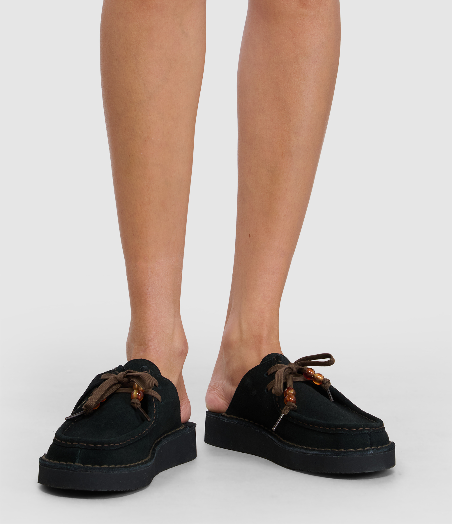 Nomadmule Black Interest Loafers
