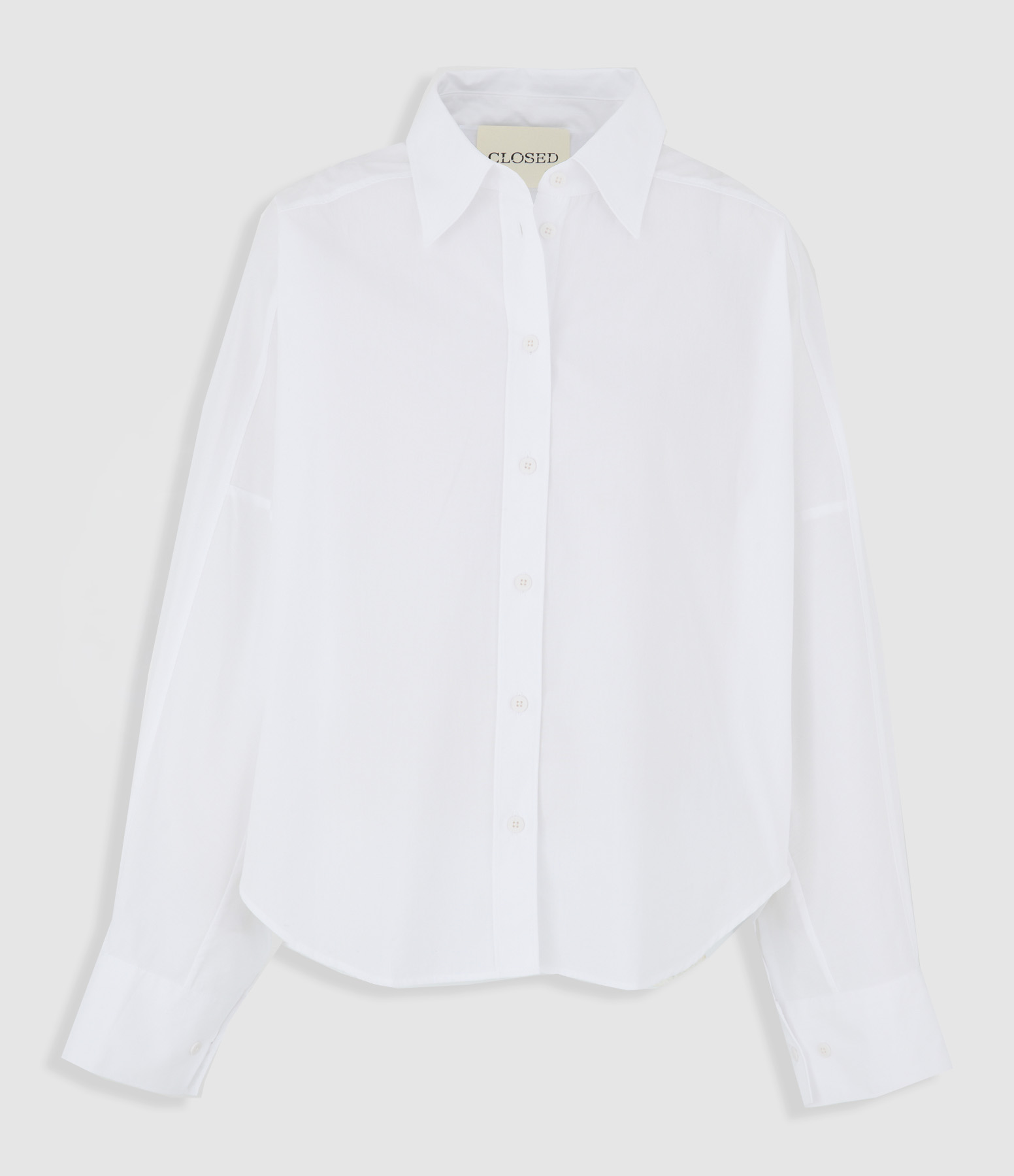 Gathered White Shirt
