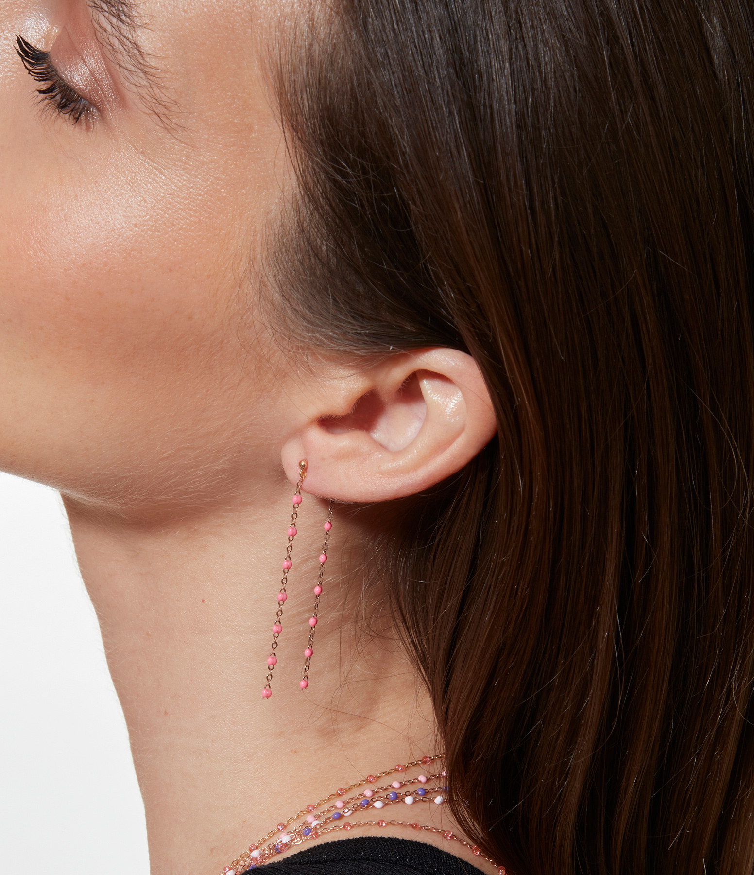 Classic Dancing Earrings in Gold Resin