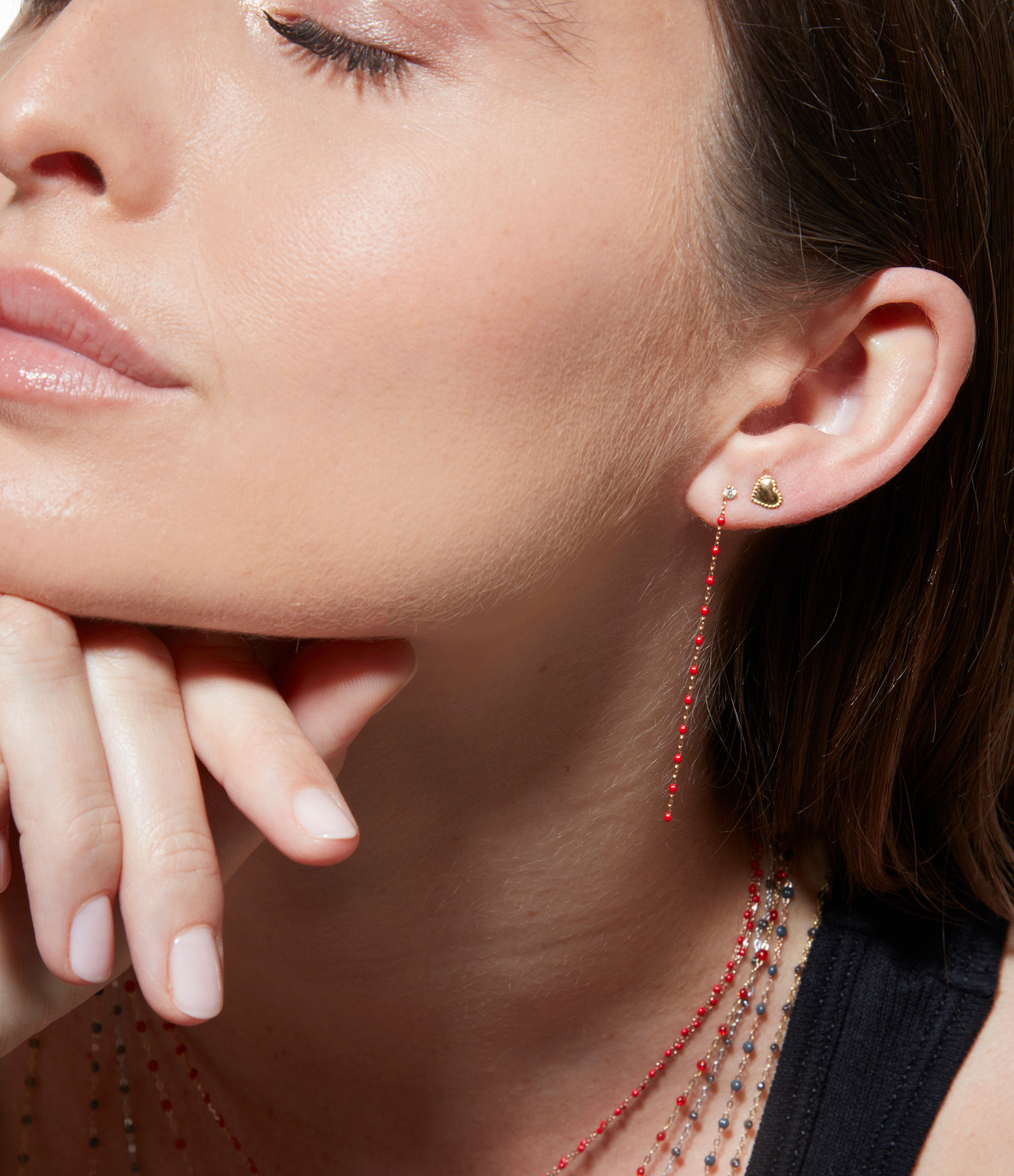 Lucky Heart Gold Earrings