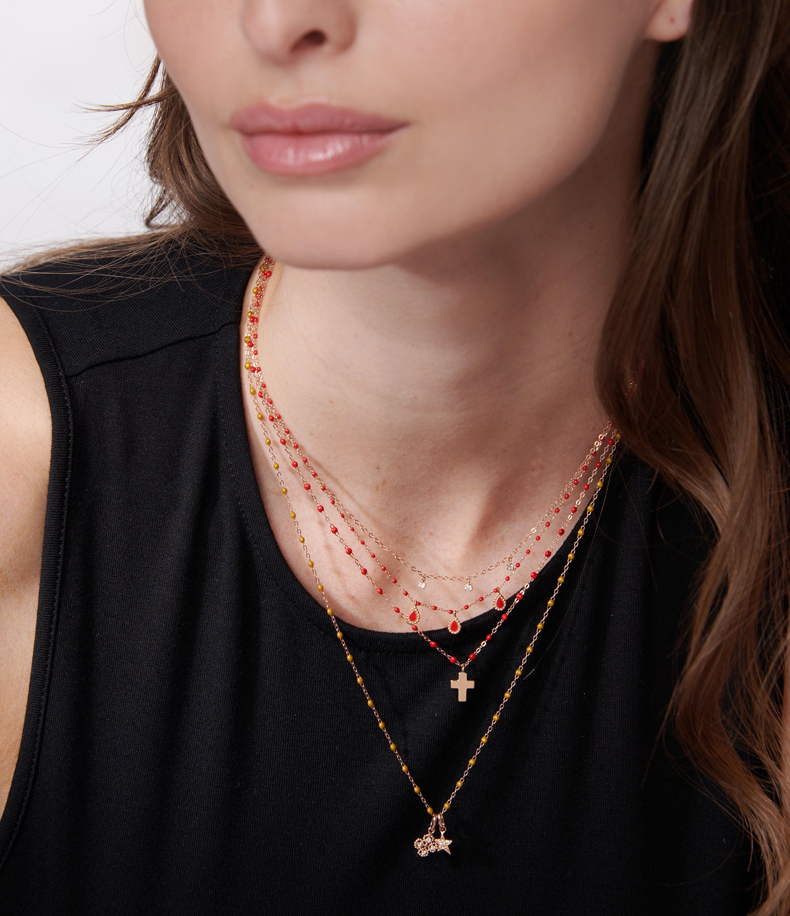 Gold Diamond Lucky Clover Pendant