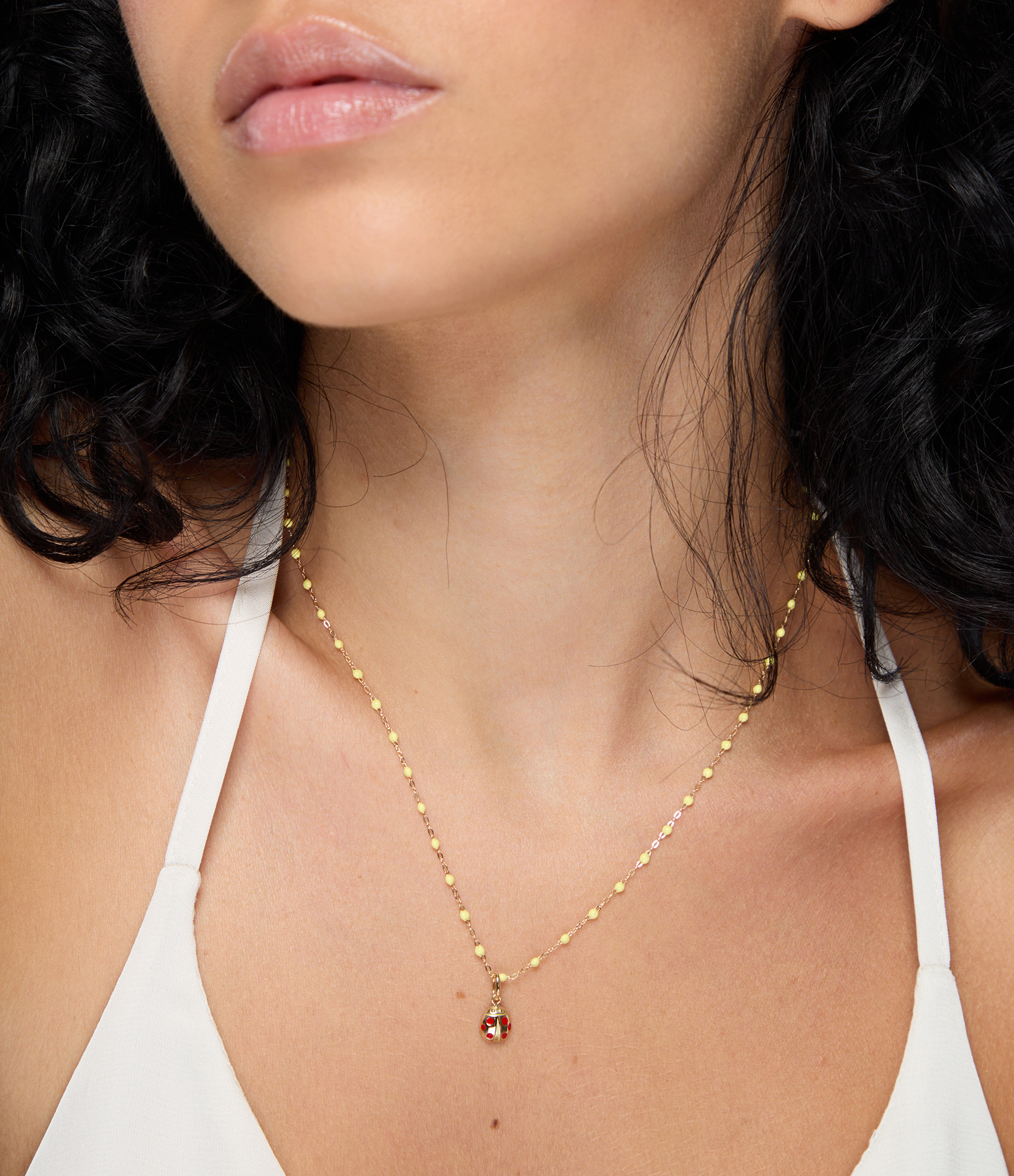 Rose Gold Ladybug Pendant