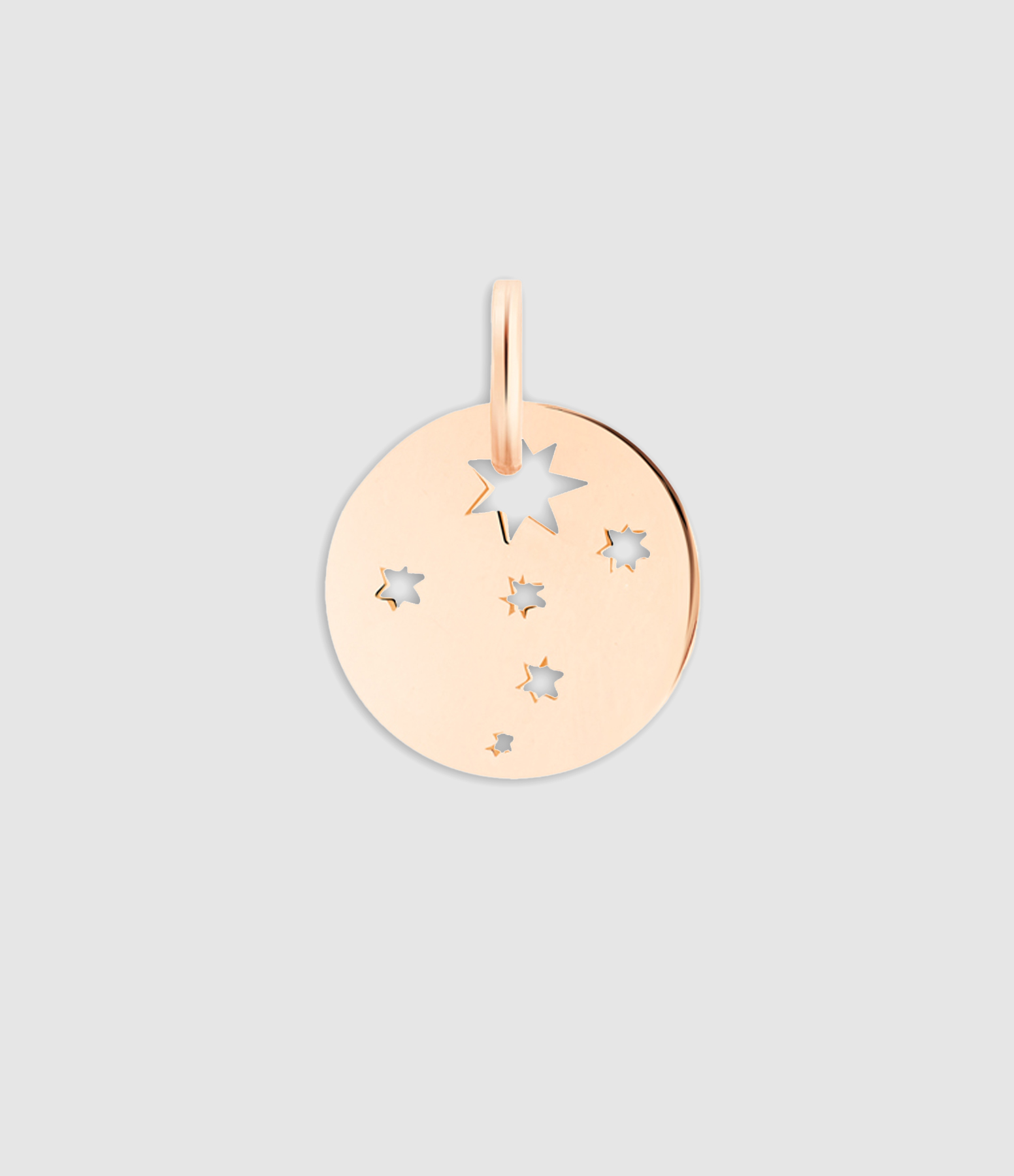 Rose Gold Milky Way Mini Disc Pendant