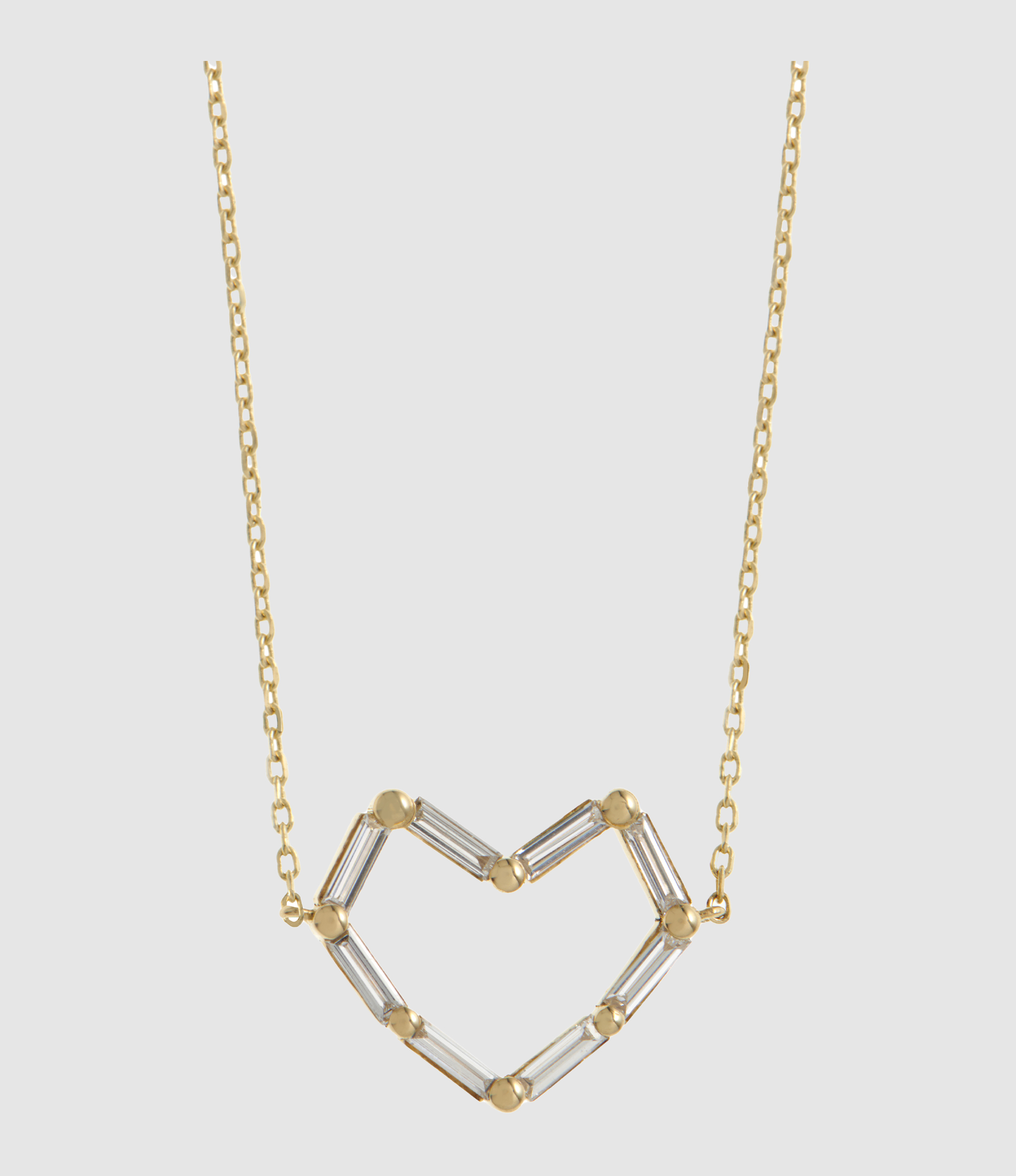 Big Heart Necklace in Yellow Gold