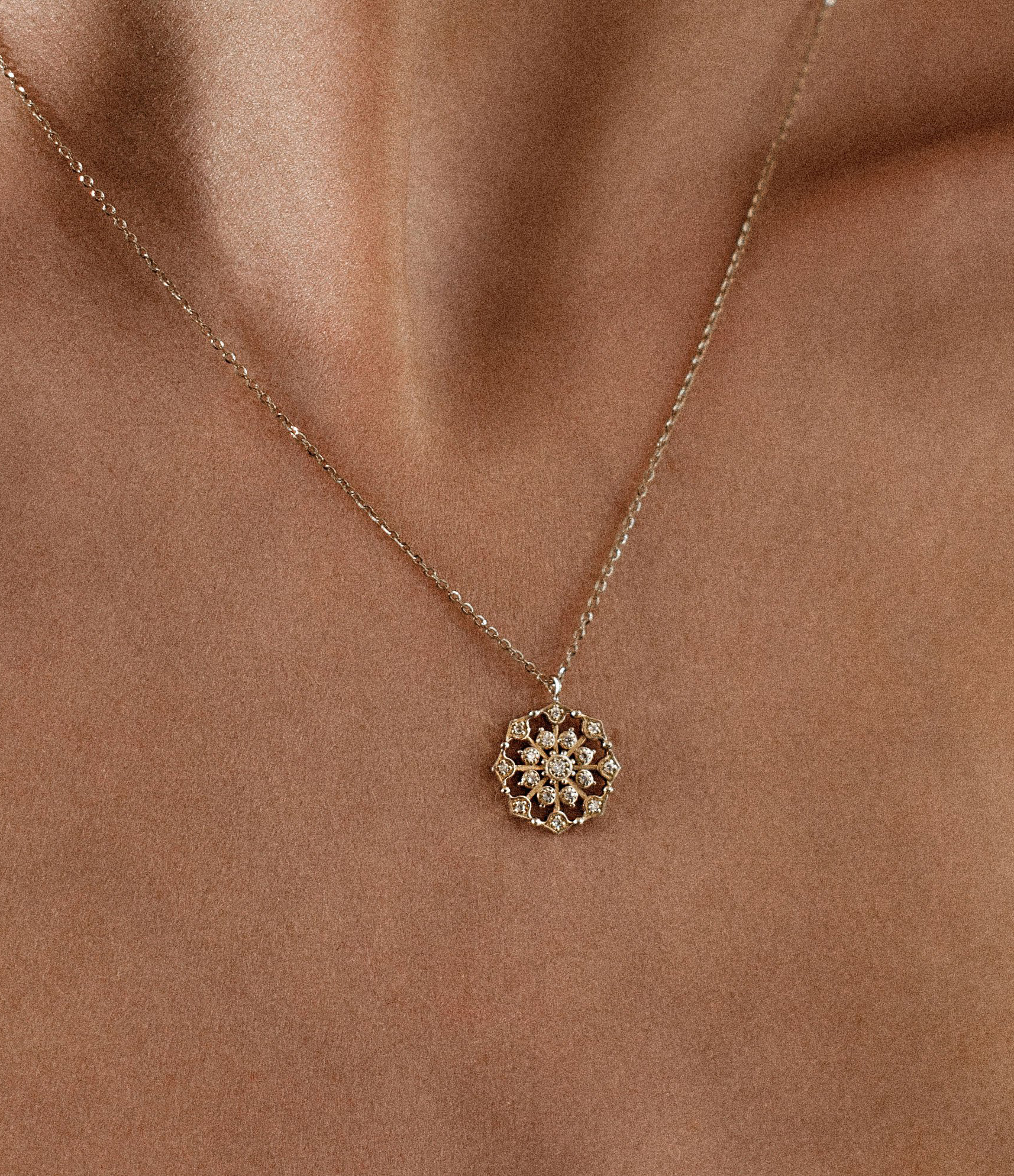Muredda Diamond Necklace in Yellow Gold