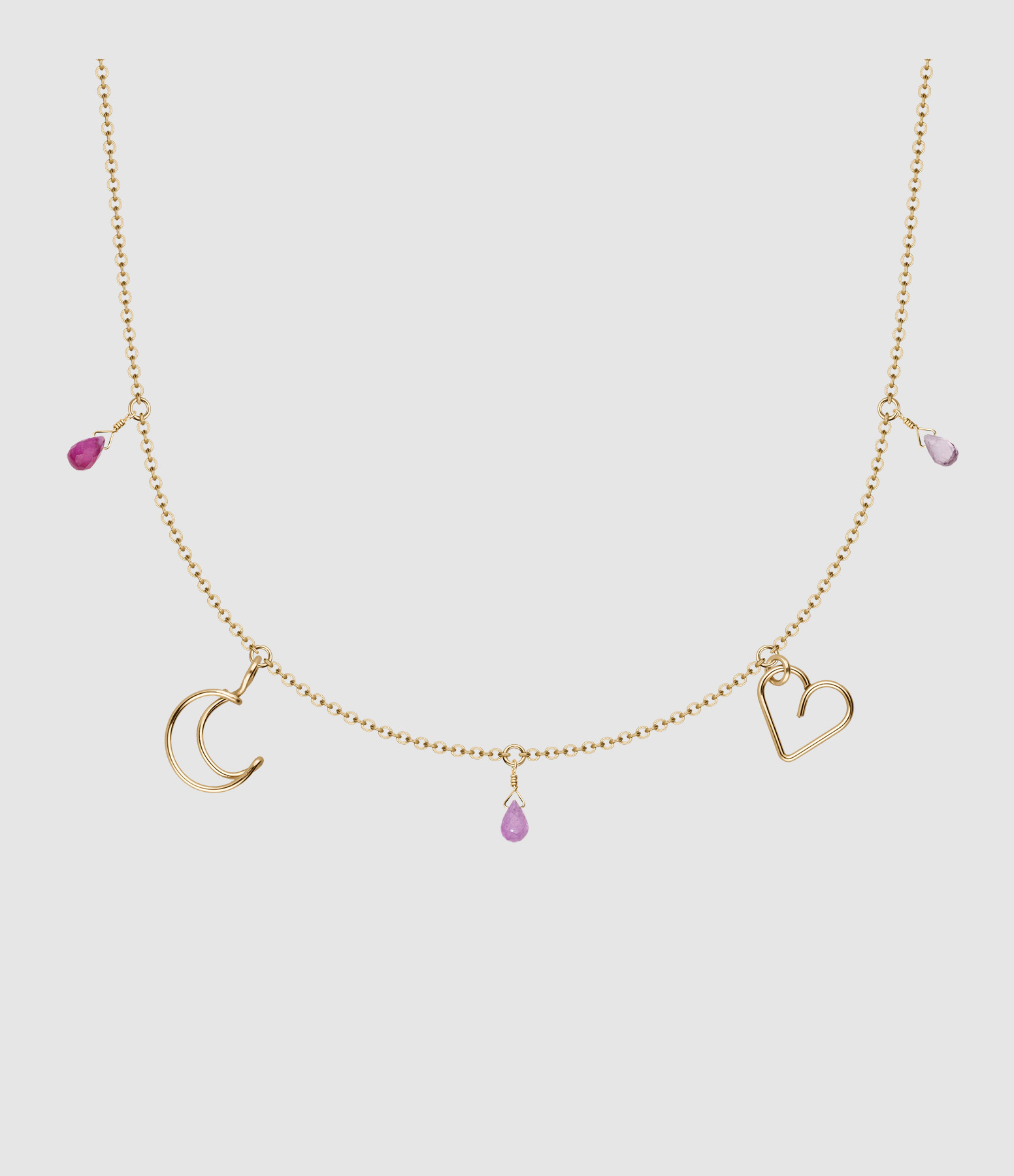 Theia Pink Sapphire Necklace