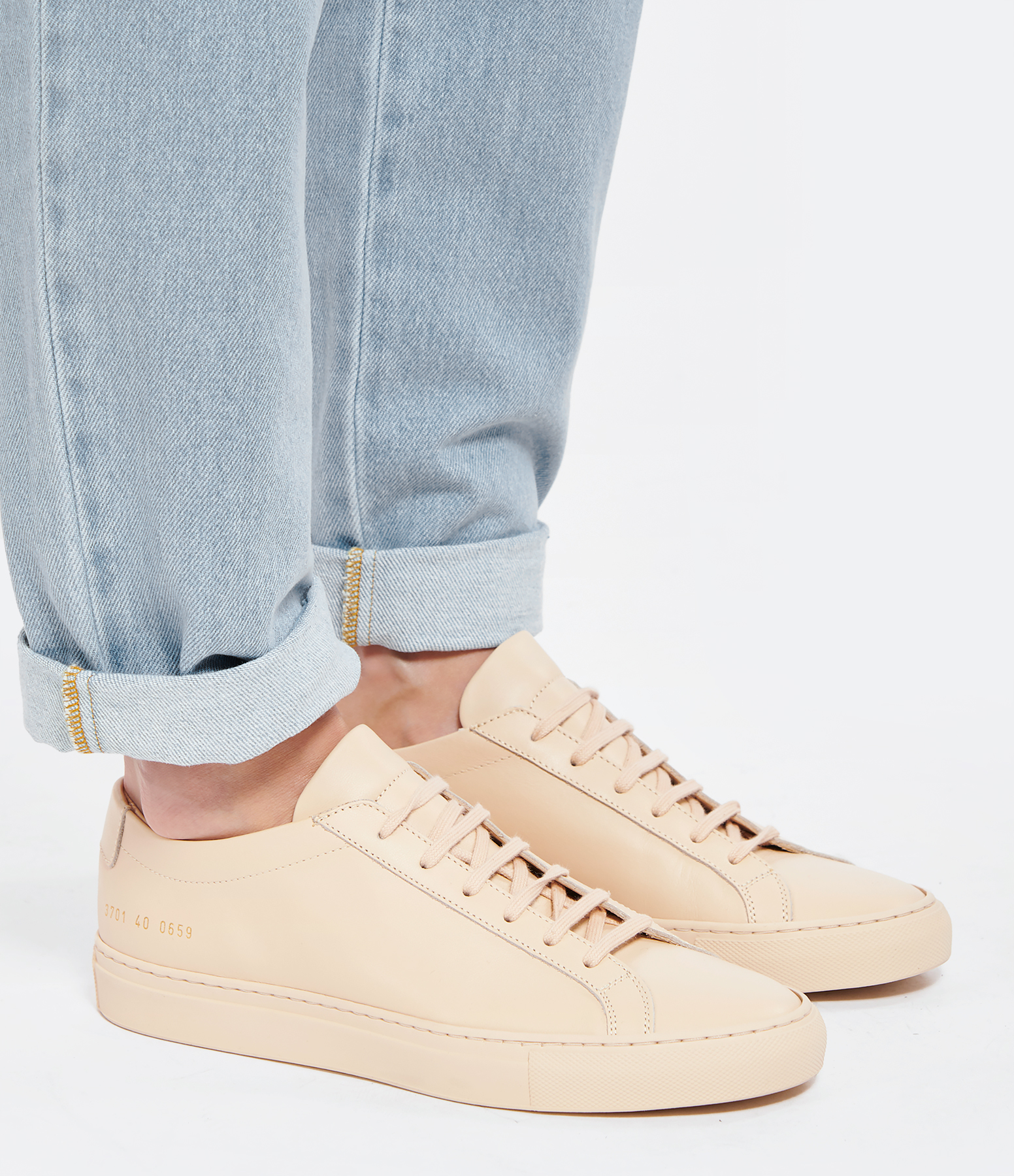 Original Achilles Nude Leather Trainers