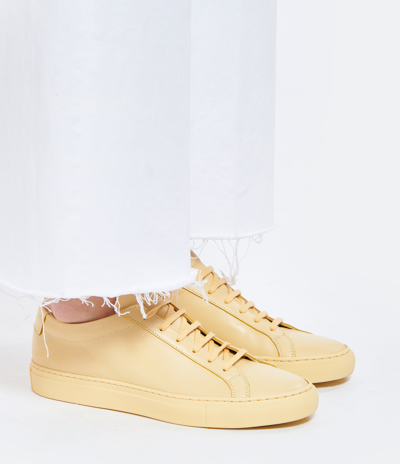 Original Achilles Yellow Leather Trainers