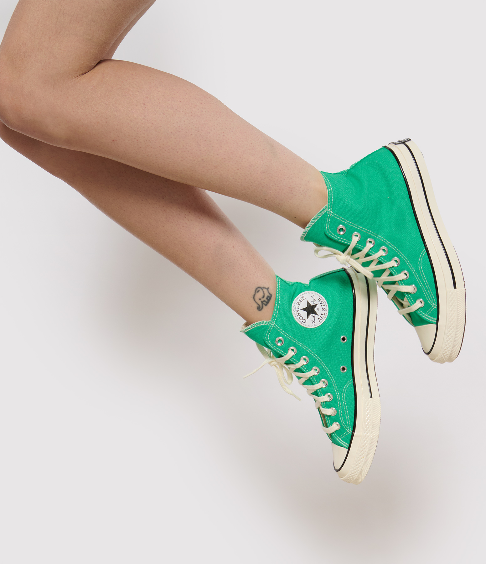 Chuck 70 Hi Apex Green Egret trainers