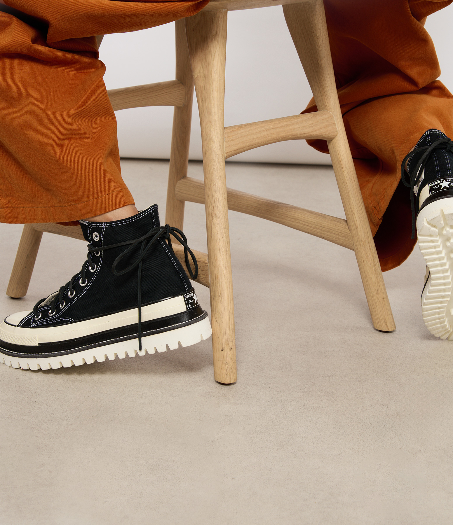 Chuck 70 Canvas Ltd Hi Black Trek Evo trainers