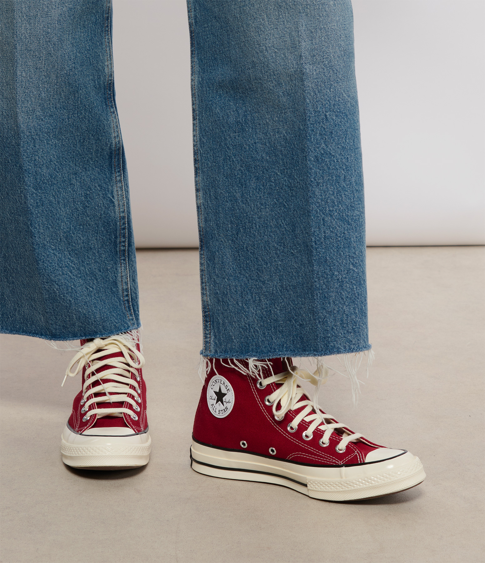 Chuck 70 Hi Park Red Egret Black trainers